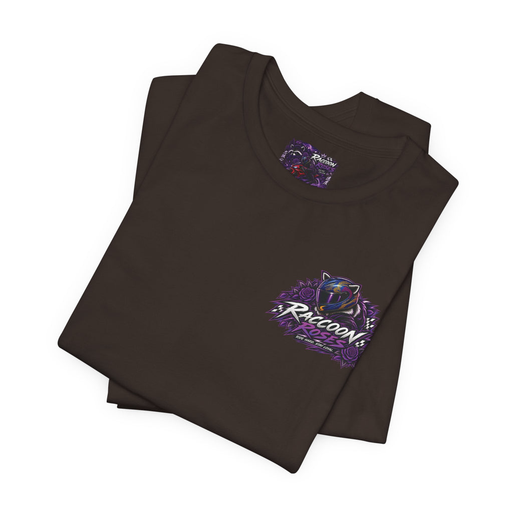 Raccoon Rose Motorcycle Graphic Tee