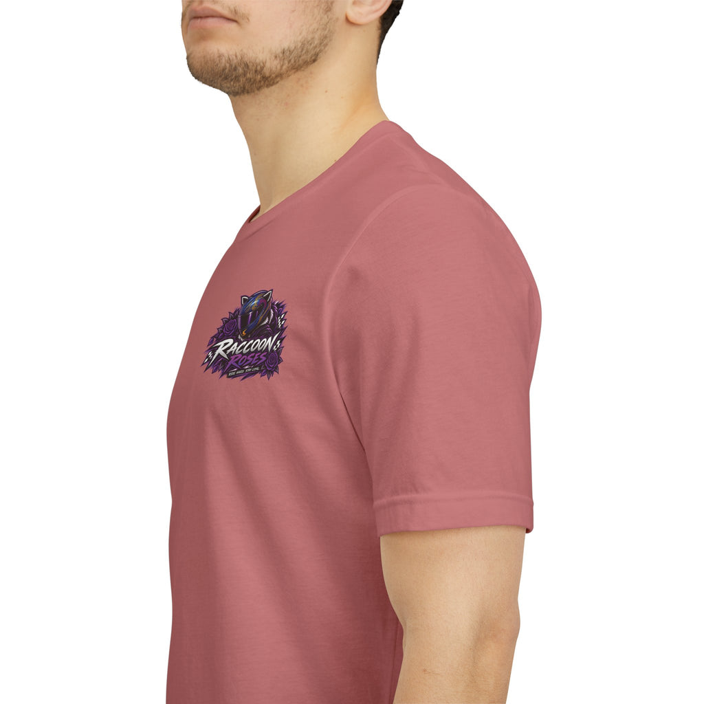Raccoon Rose Motorcycle Graphic Tee