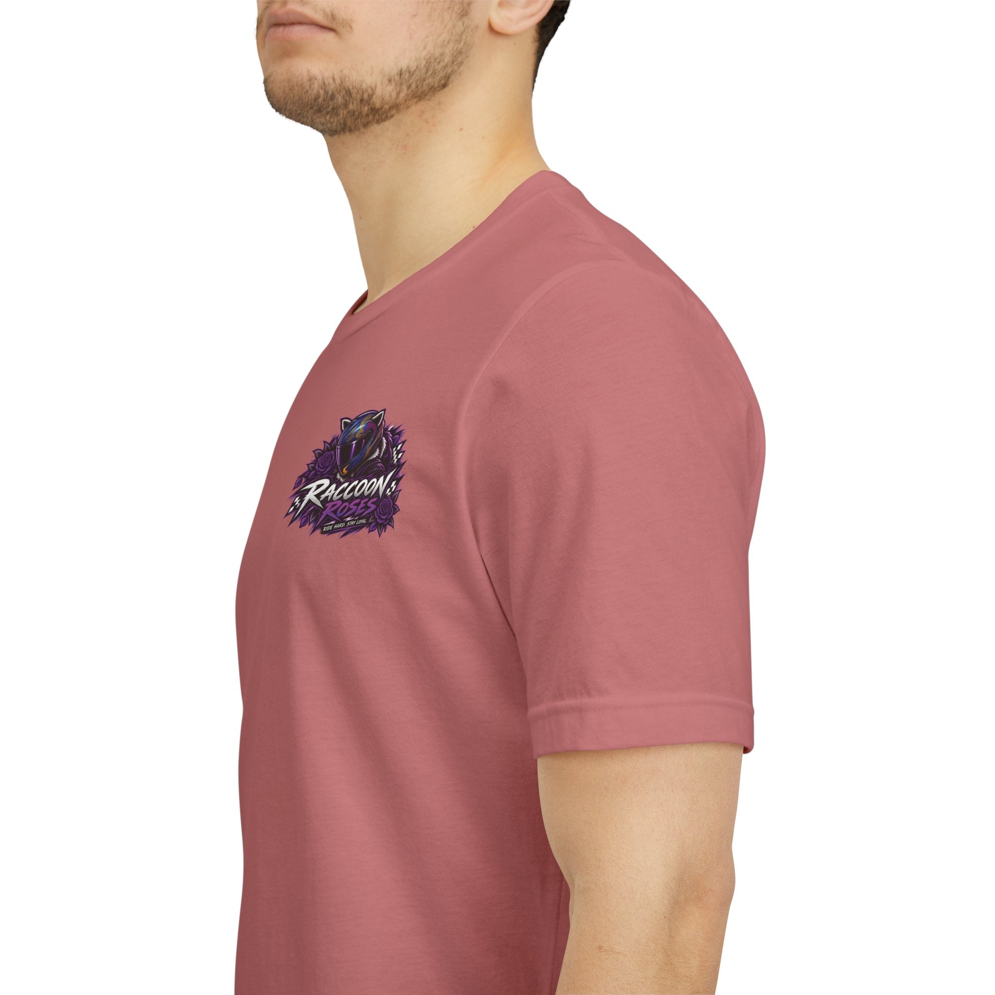 Raccoon Rose Motorcycle Graphic Tee