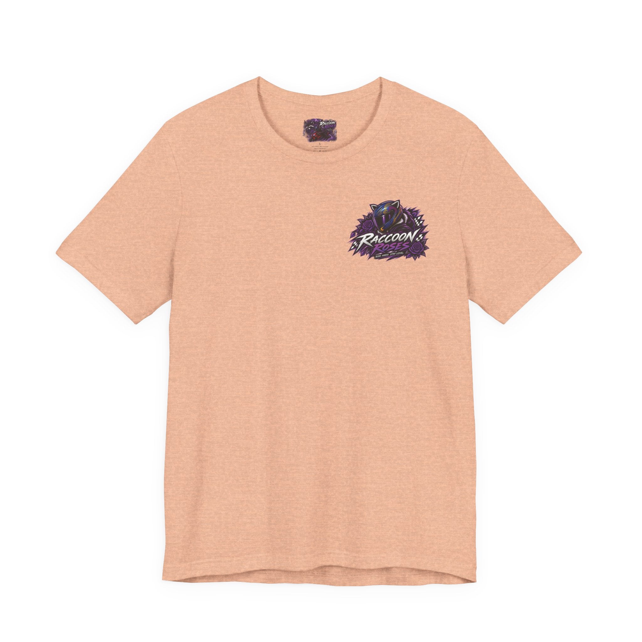 Raccoon Rose Motorcycle Graphic Tee