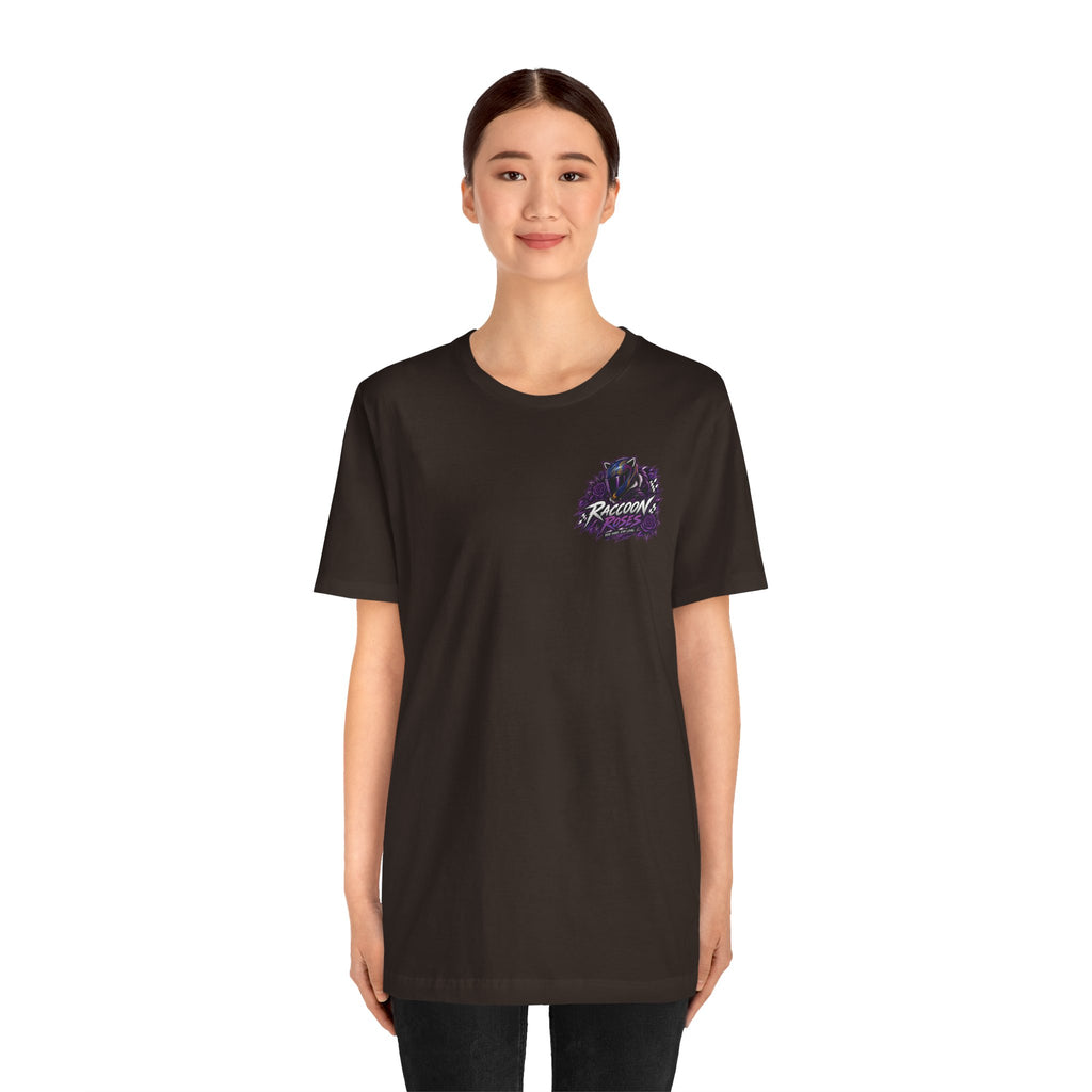 Raccoon Rose Motorcycle Graphic Tee