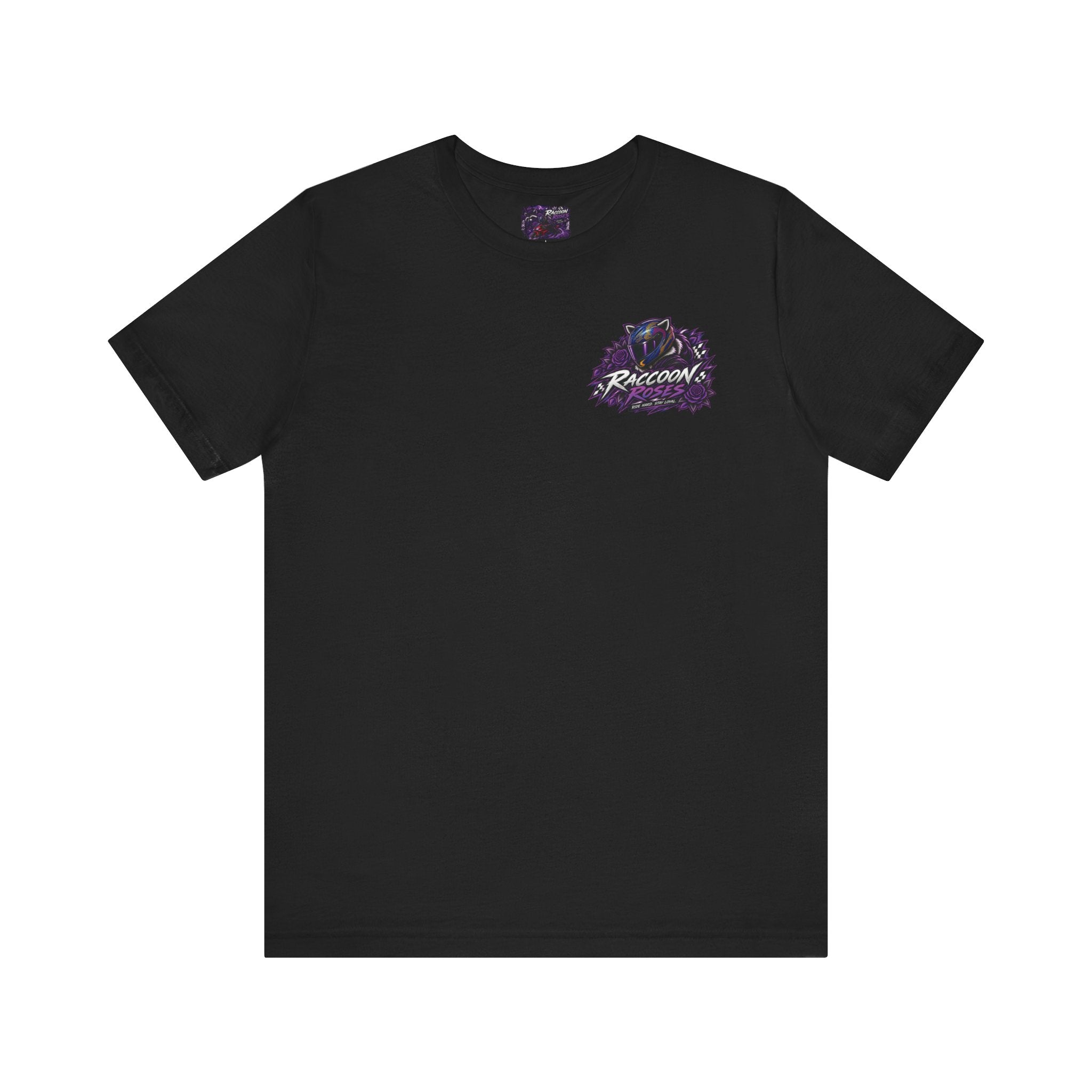 Raccoon Rose Motorcycle Graphic Tee
