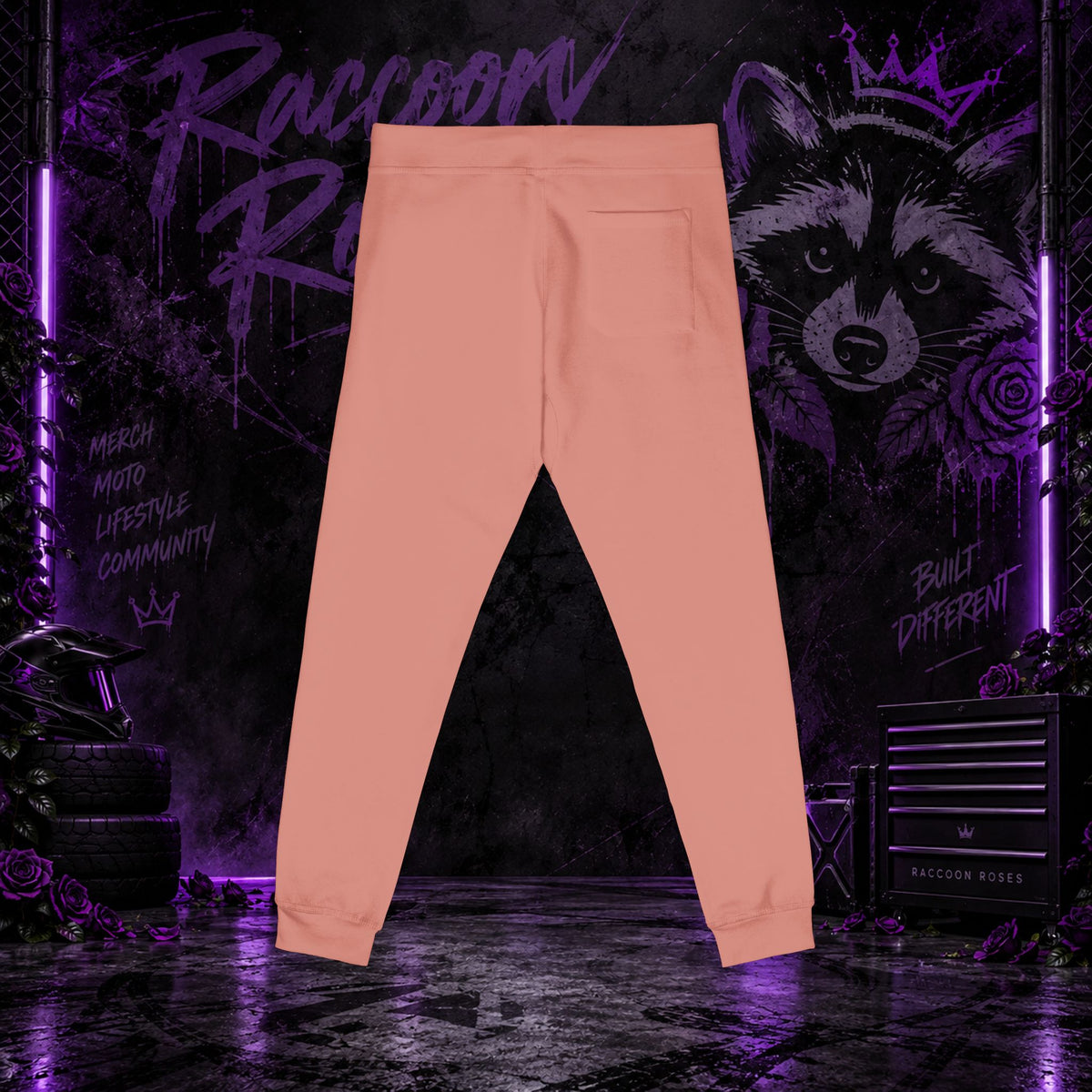 Embroidered 'Frozen Roses' Fleece Sweatpants