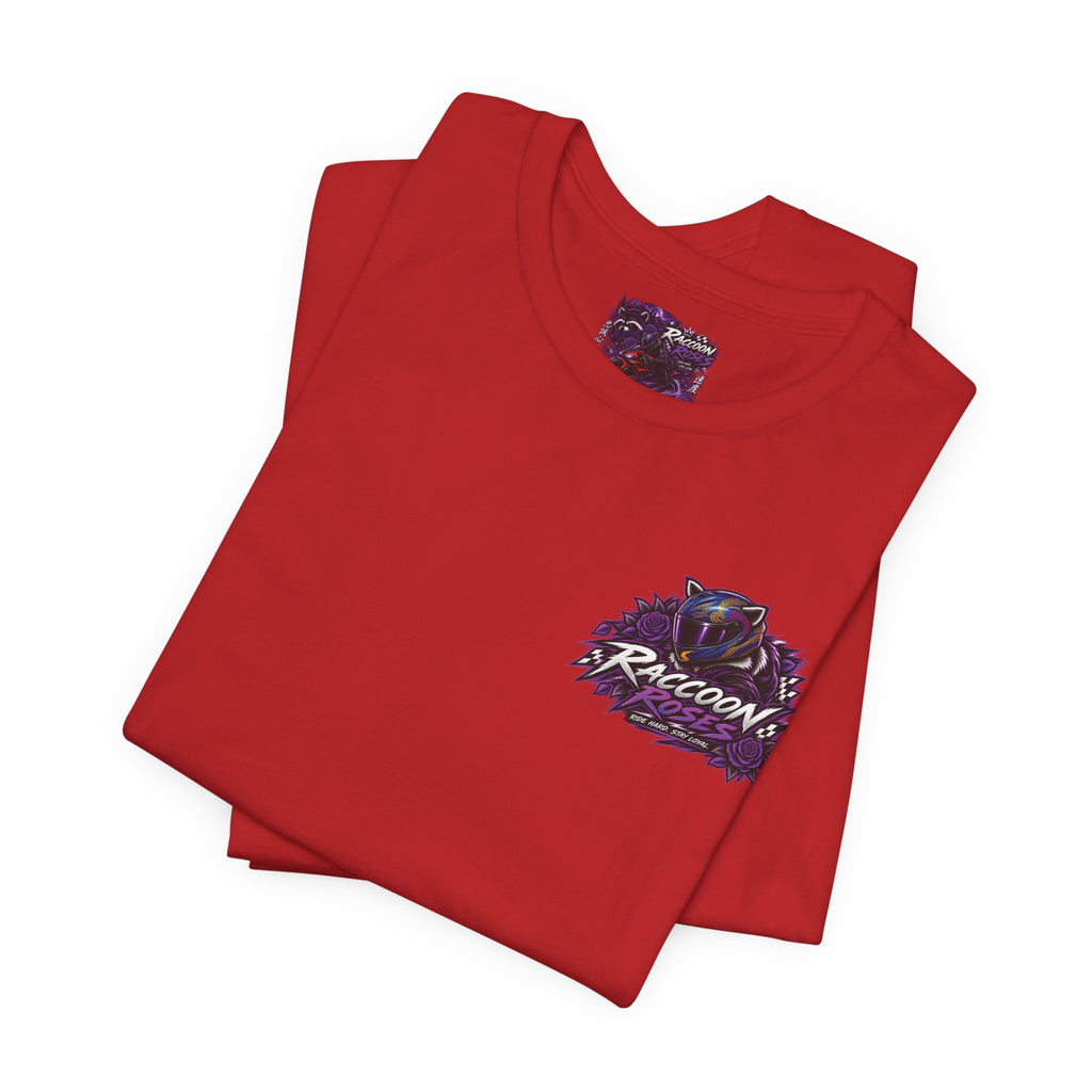 Raccoon Rose Motorcycle Graphic Tee