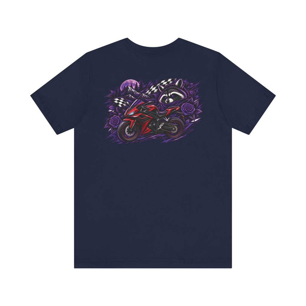 Raccoon Rose Motorcycle Graphic Tee