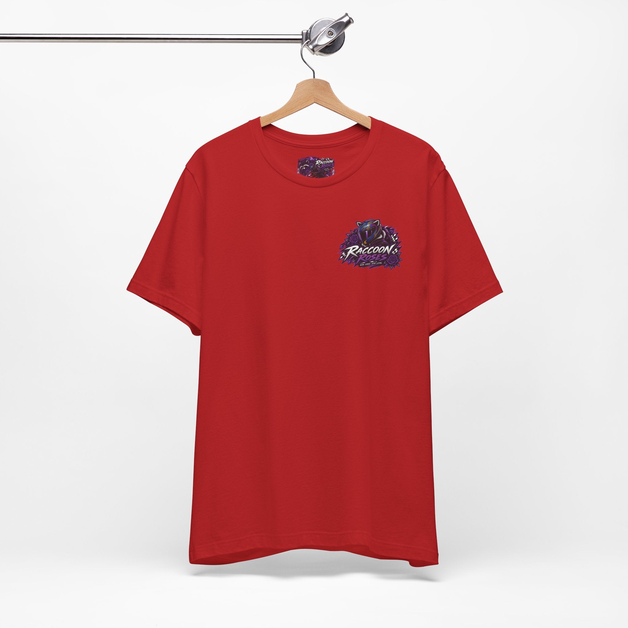 Raccoon Rose Motorcycle Graphic Tee
