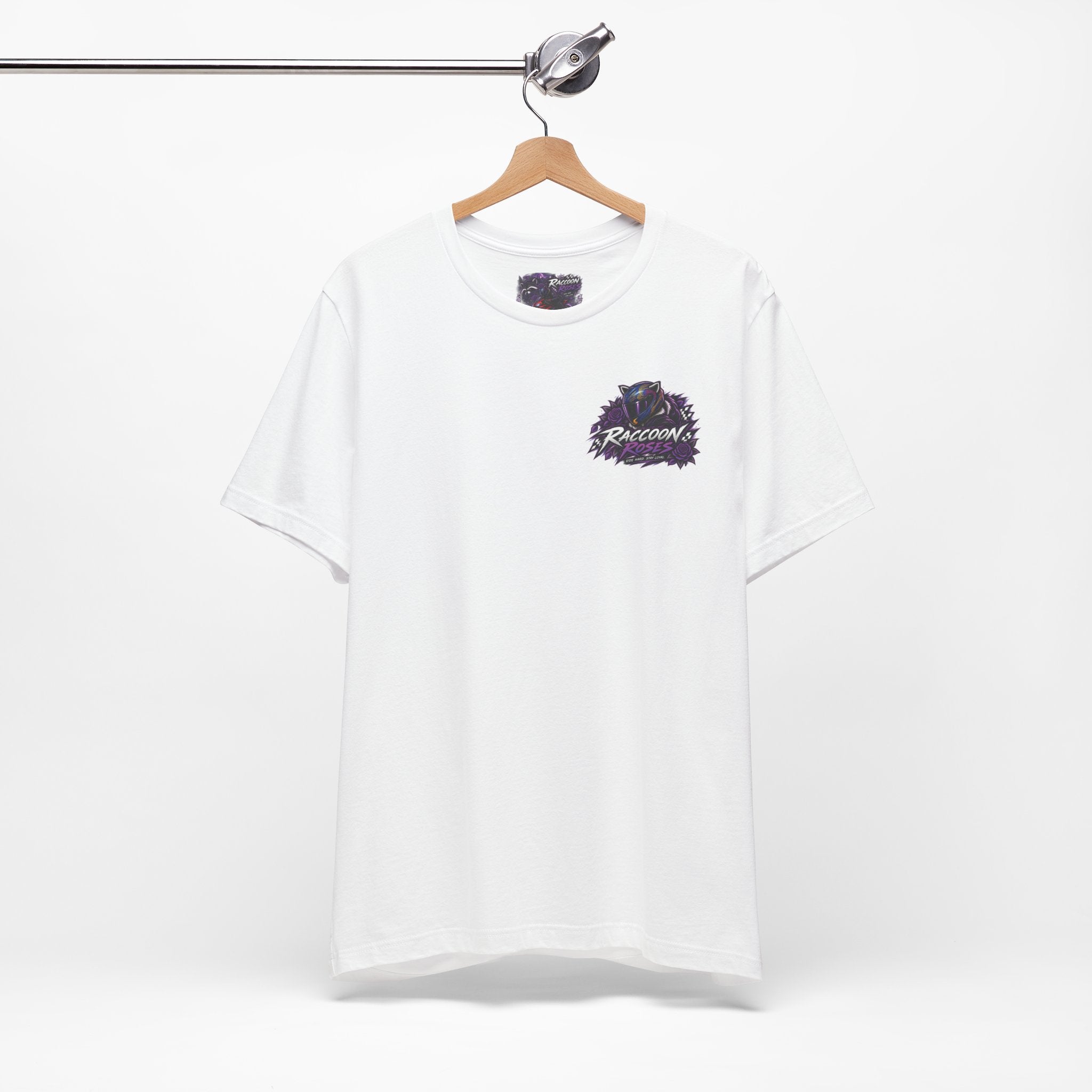 Raccoon Rose Motorcycle Graphic Tee