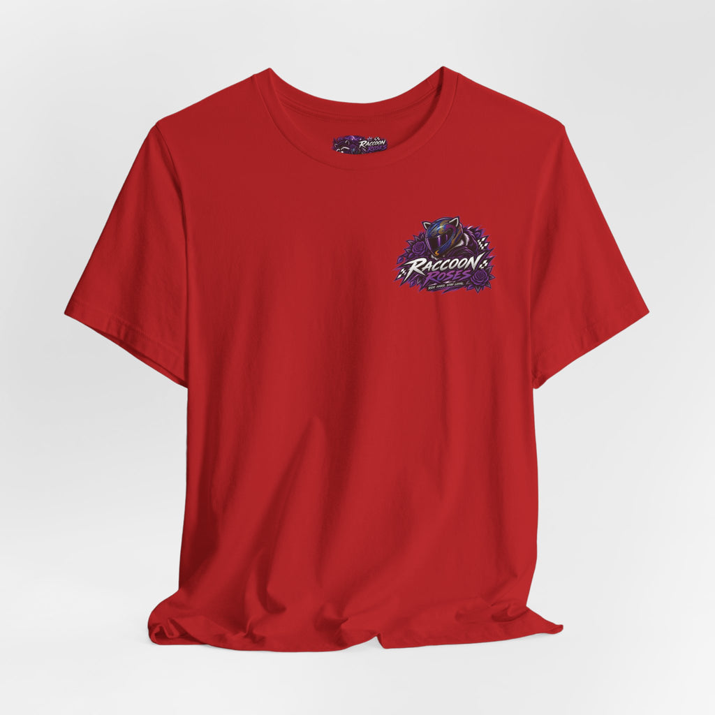 Raccoon Rose Motorcycle Graphic Tee