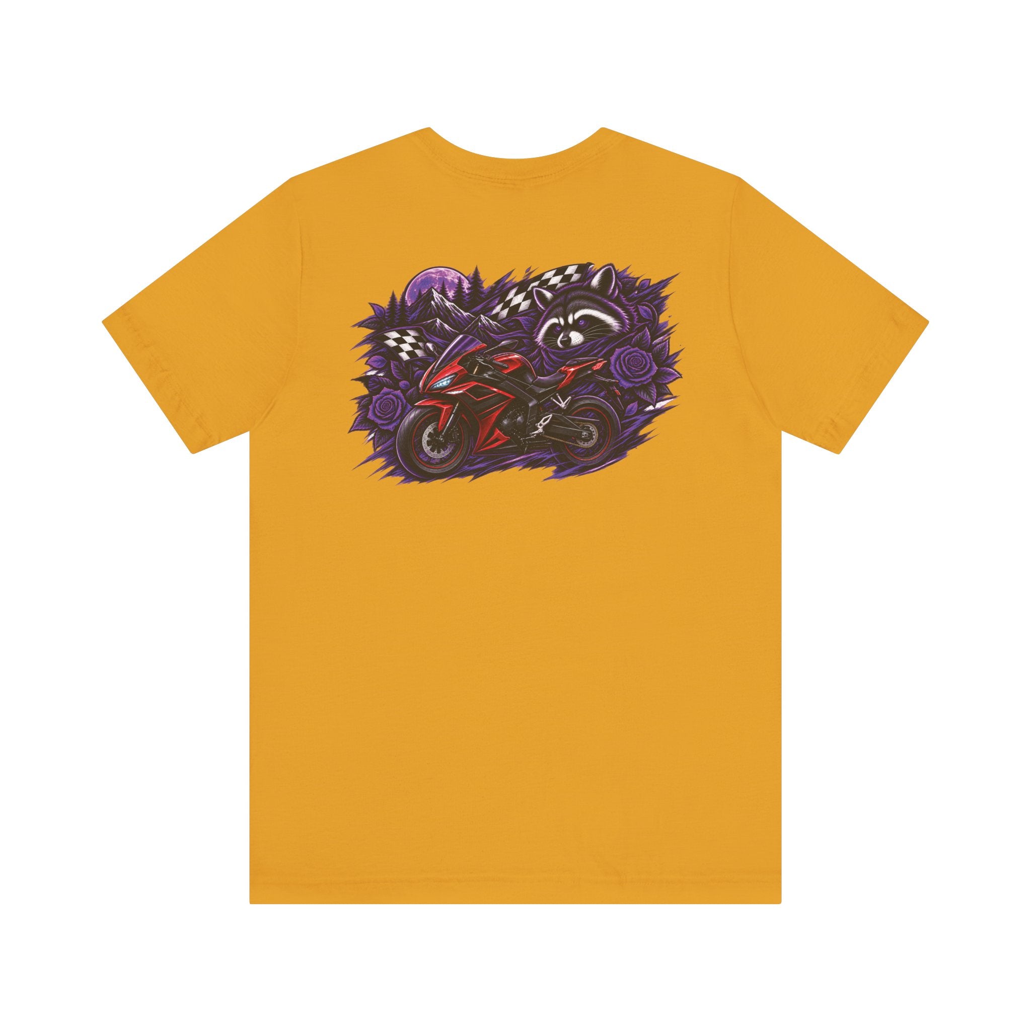 Raccoon Rose Motorcycle Graphic Tee