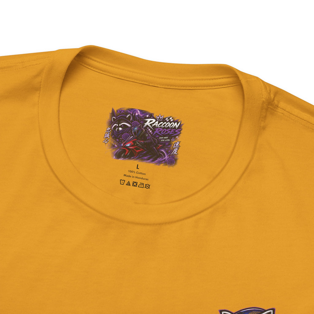Raccoon Rose Motorcycle Graphic Tee