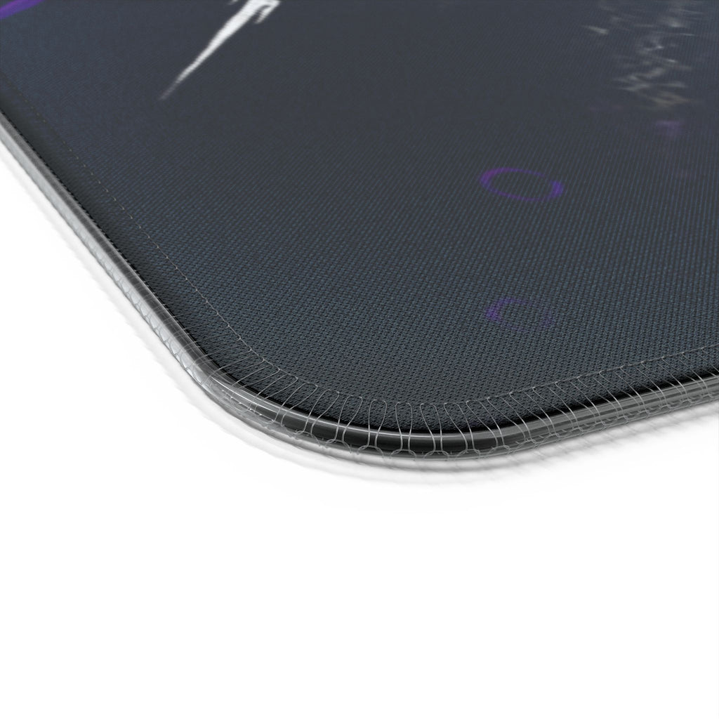 LED Gaming Mouse Pad with Wireless Charger — "Raccoon Roses" RGB Desk Mat