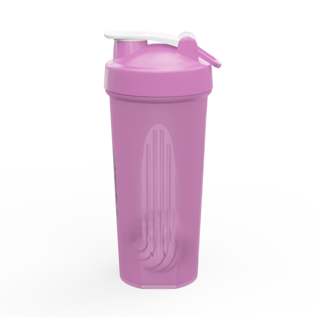 Protein Shaker Bottle with Grit Graphic – Gym Workout Mixer