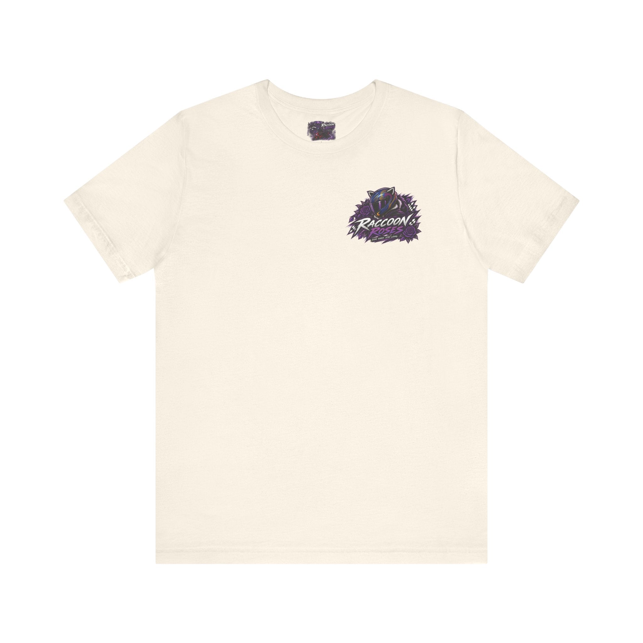 Raccoon Rose Motorcycle Graphic Tee