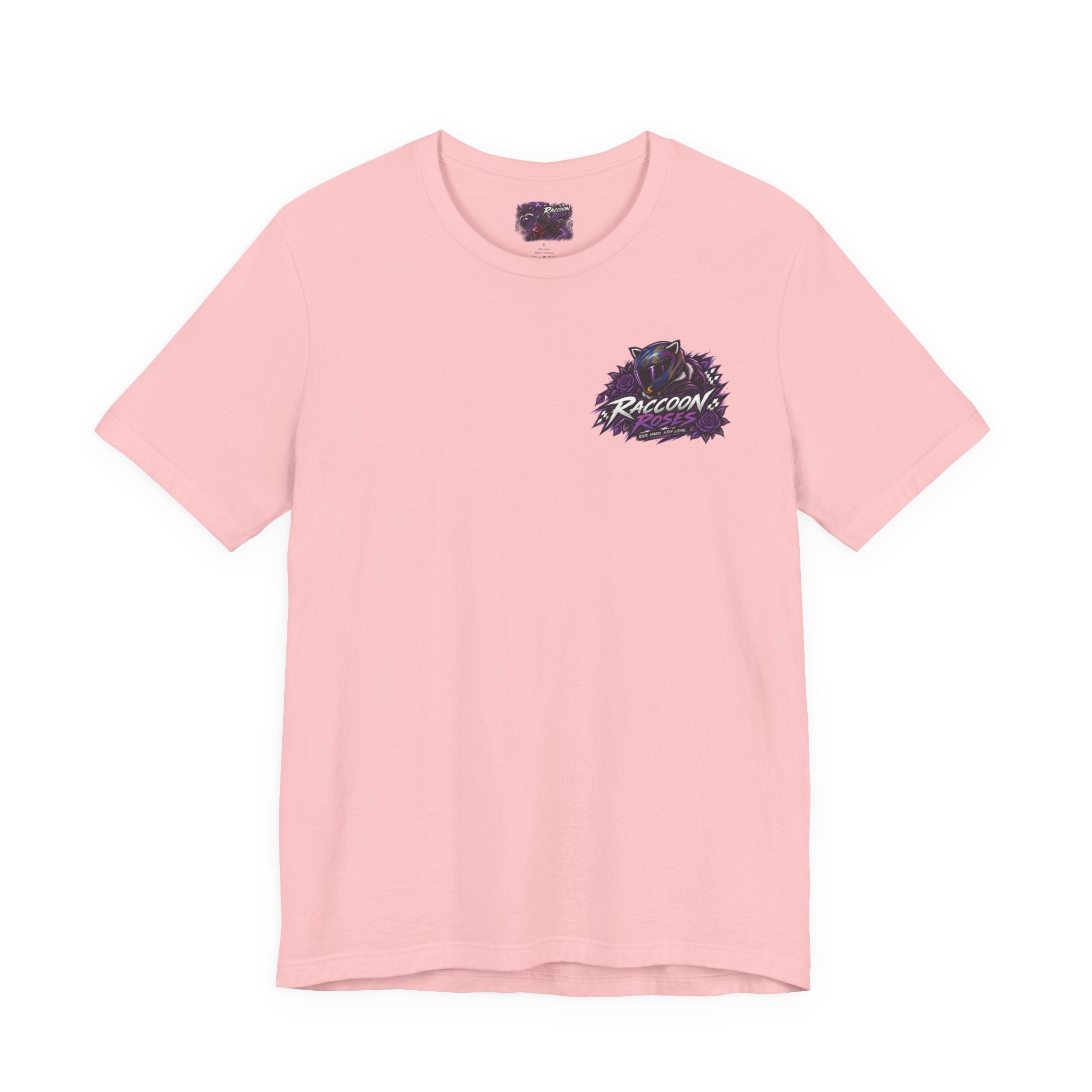 Raccoon Rose Motorcycle Graphic Tee