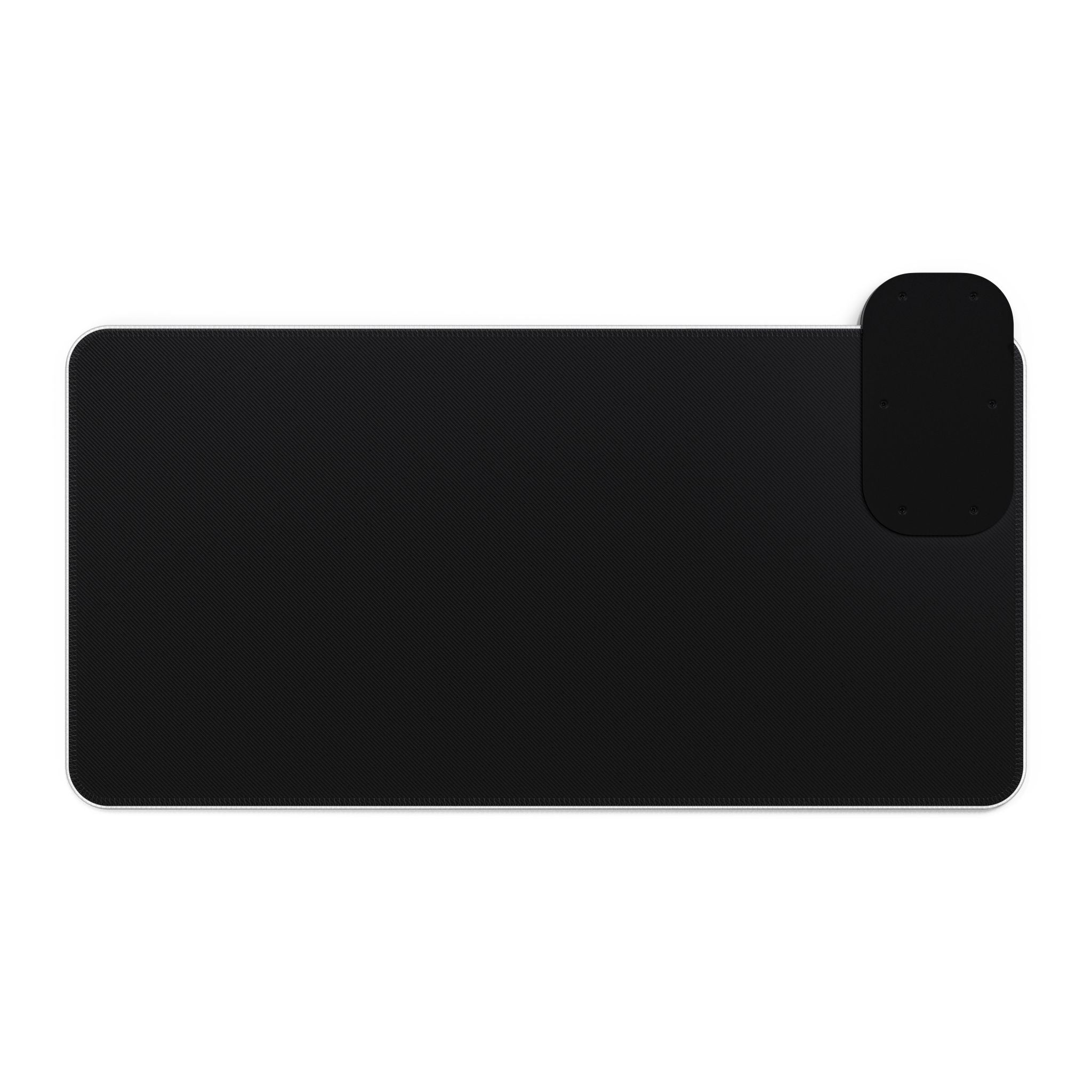 LED Gaming Mouse Pad with Wireless Charger — "Raccoon Roses" RGB Desk Mat