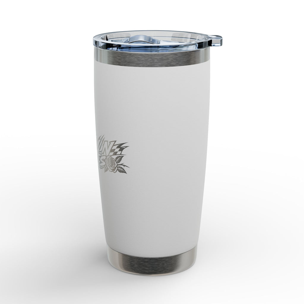 20oz Engraved Tumbler — Raccoon & Roses Logo Stainless Travel Mug