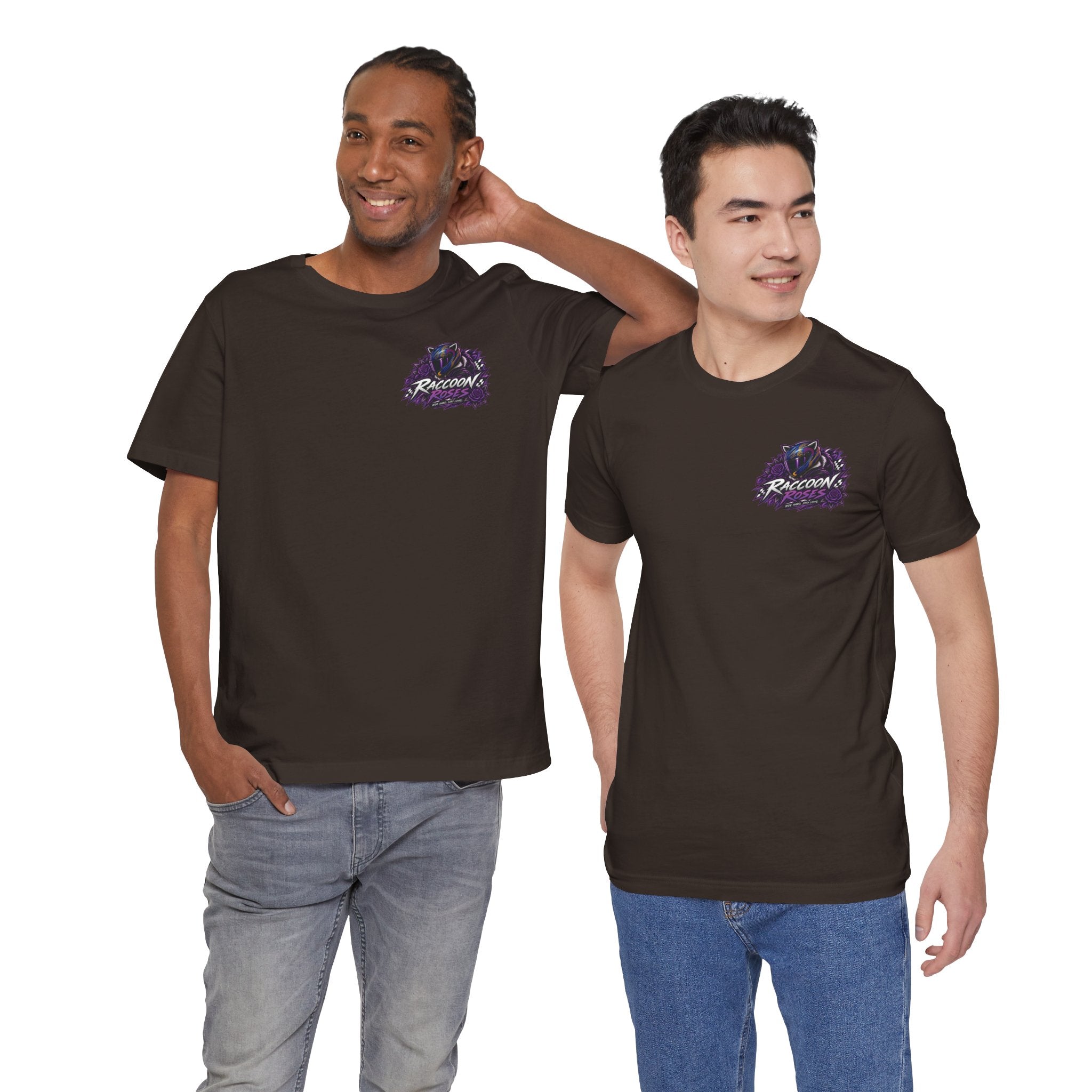 Raccoon Rose Motorcycle Graphic Tee