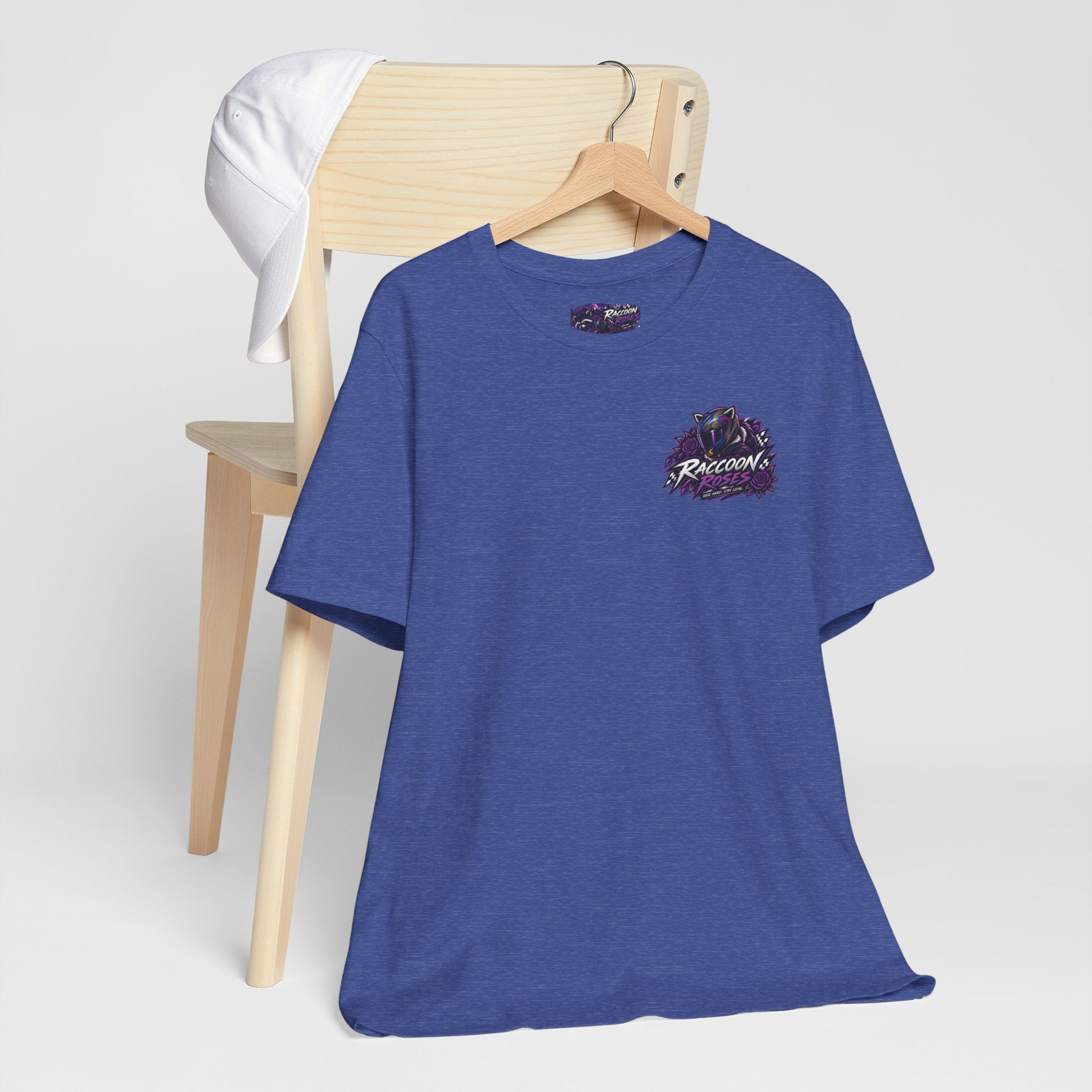 Raccoon Rose Motorcycle Graphic Tee