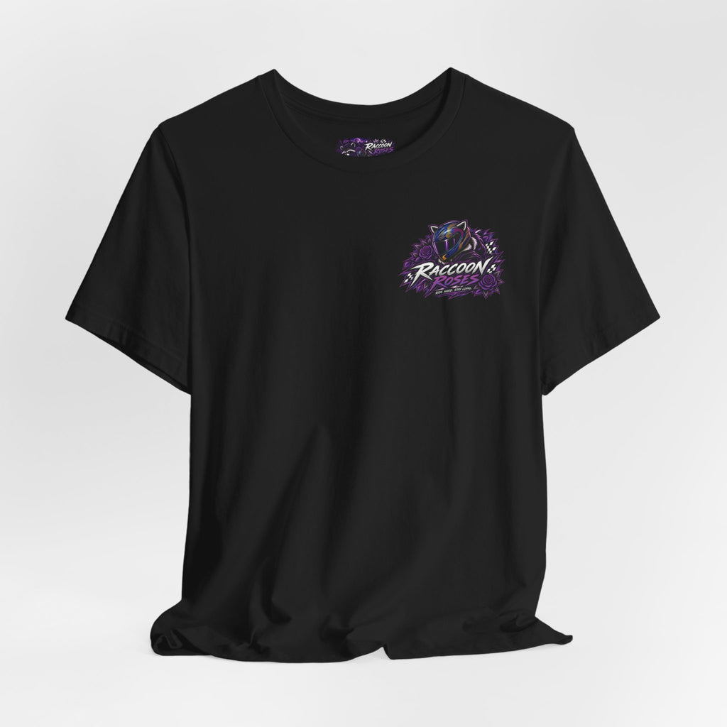 Raccoon Rose Motorcycle Graphic Tee