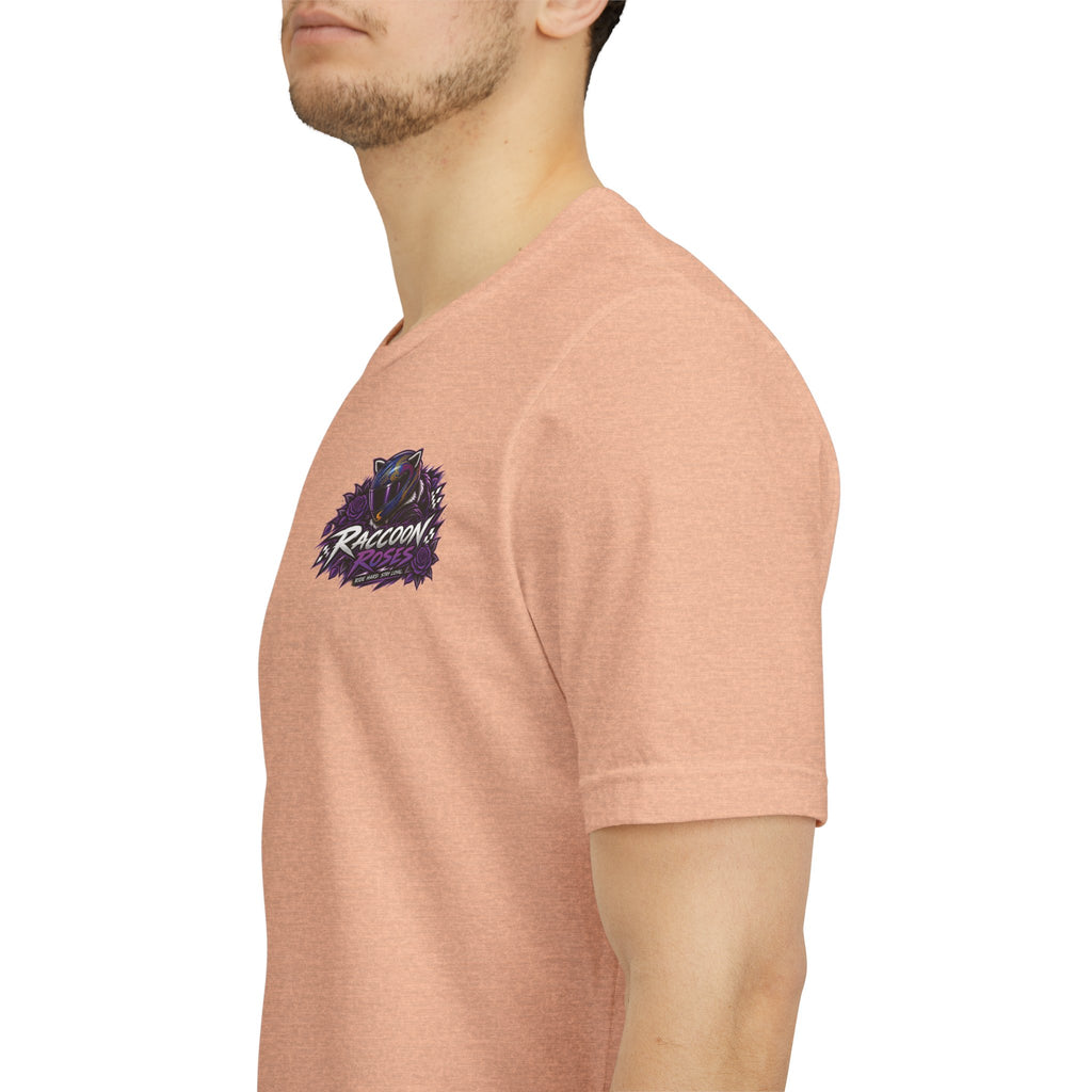 Raccoon Rose Motorcycle Graphic Tee