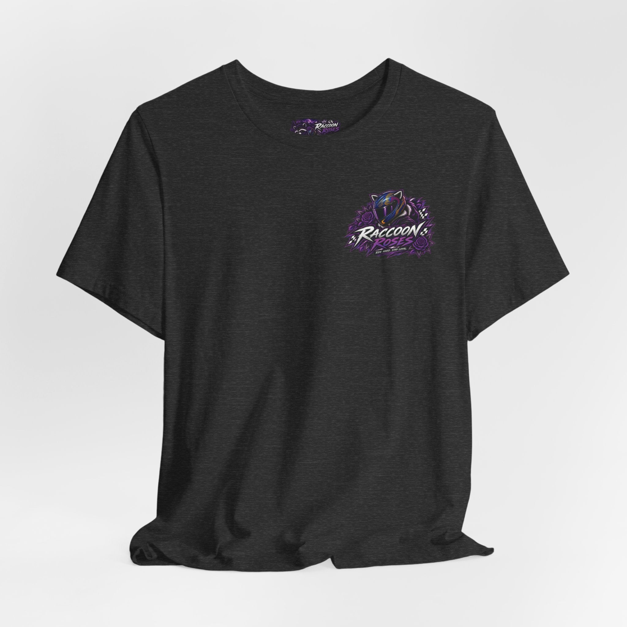 Raccoon Rose Motorcycle Graphic Tee