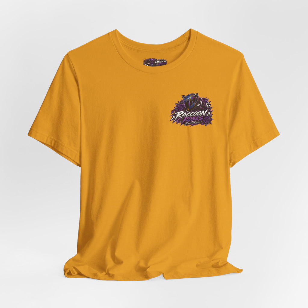 Raccoon Rose Motorcycle Graphic Tee