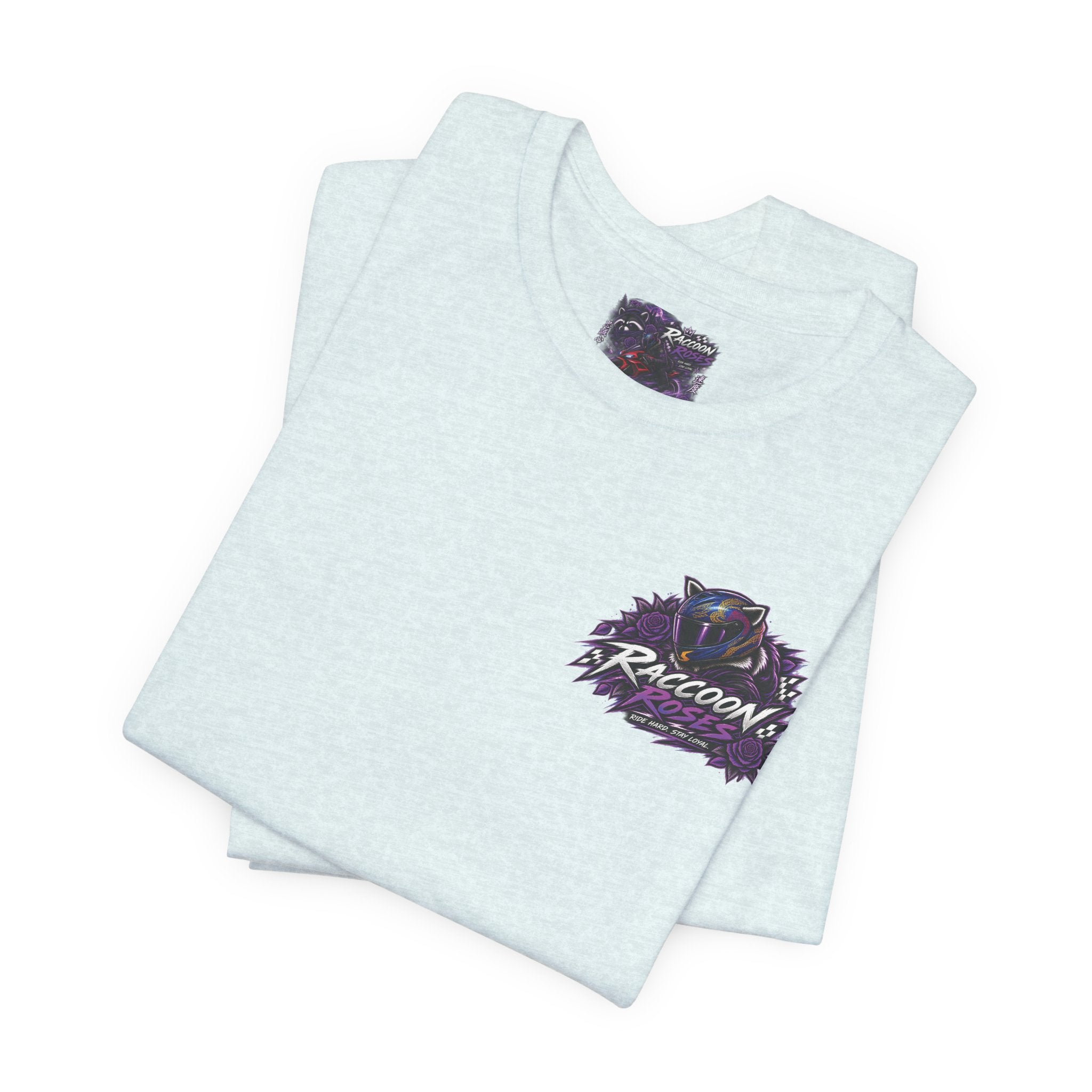 Raccoon Rose Motorcycle Graphic Tee