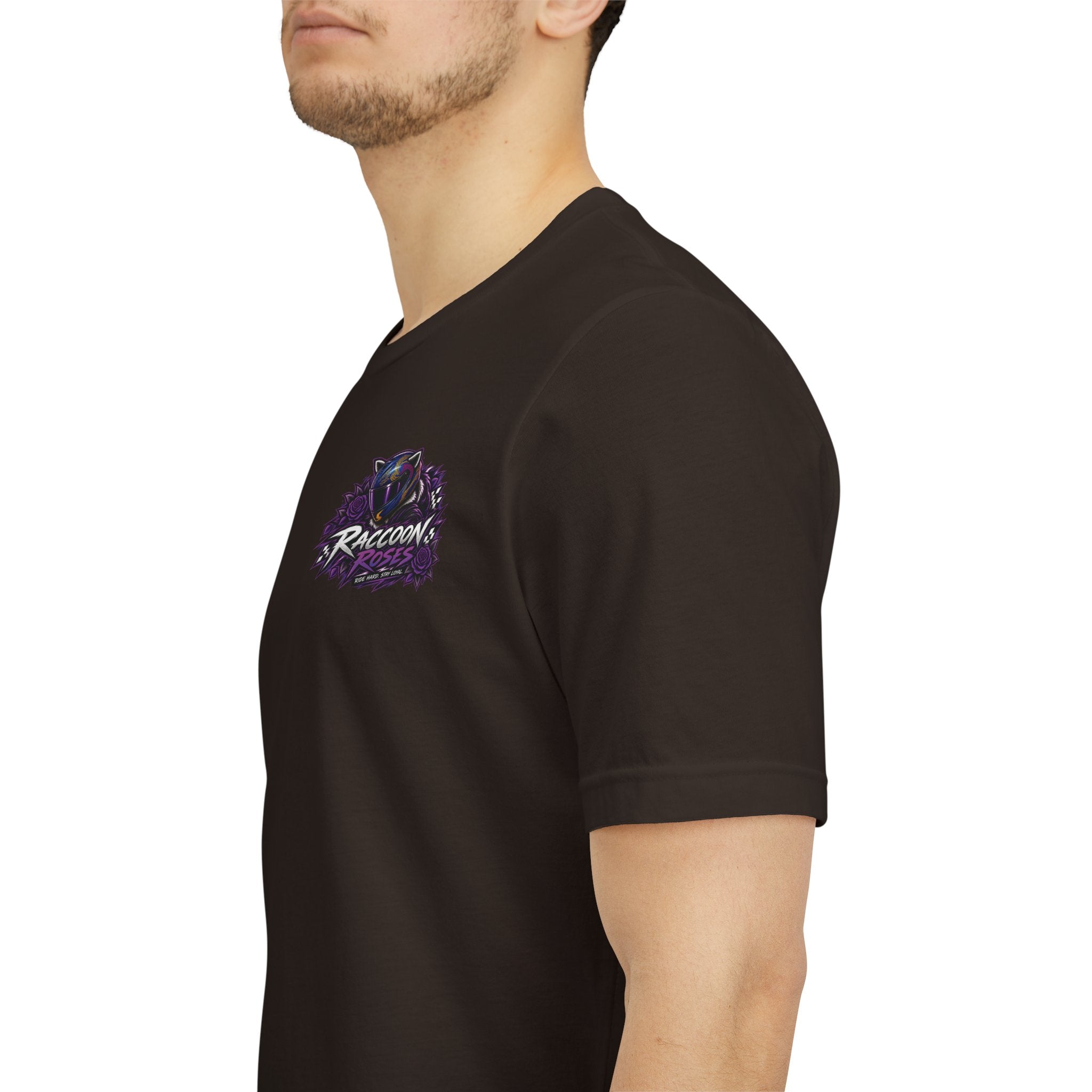 Raccoon Rose Motorcycle Graphic Tee