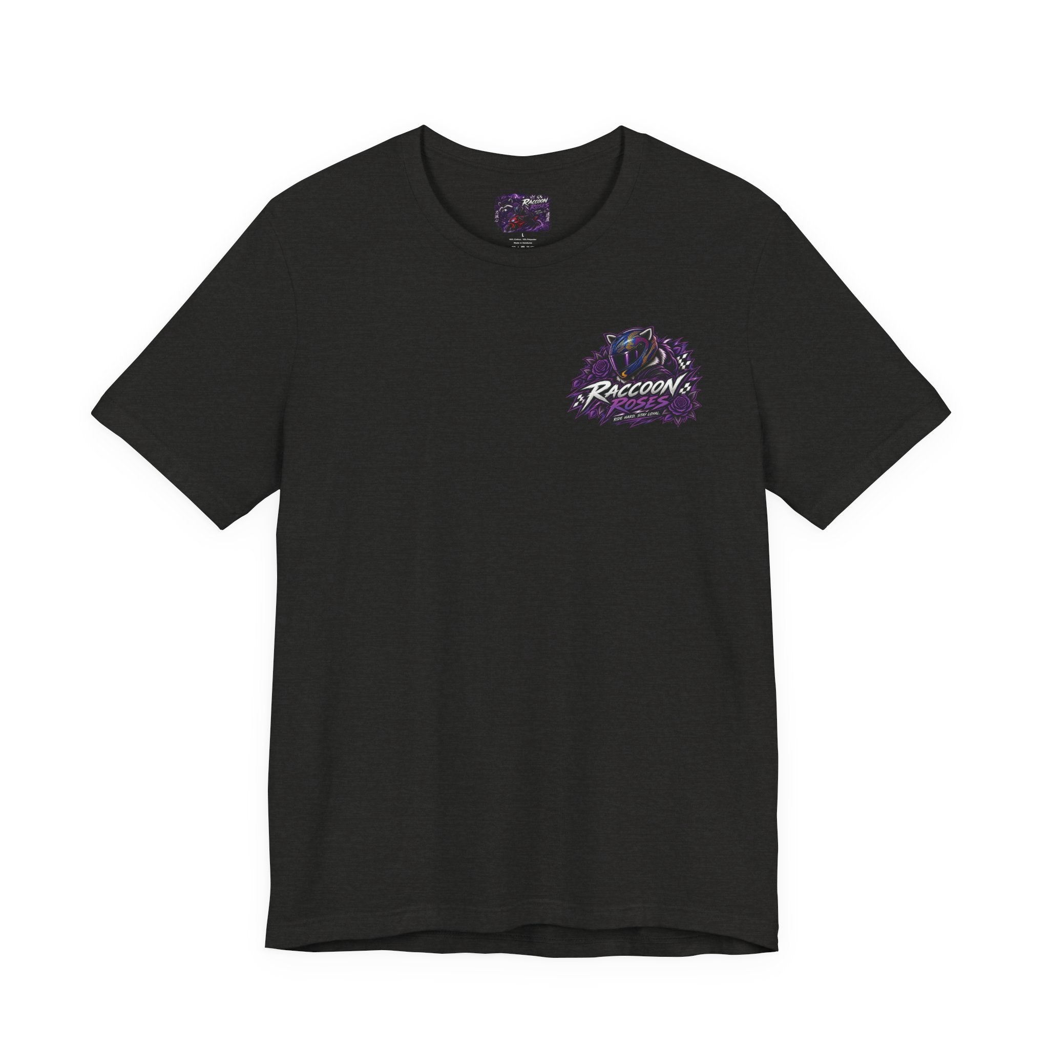 Raccoon Rose Motorcycle Graphic Tee