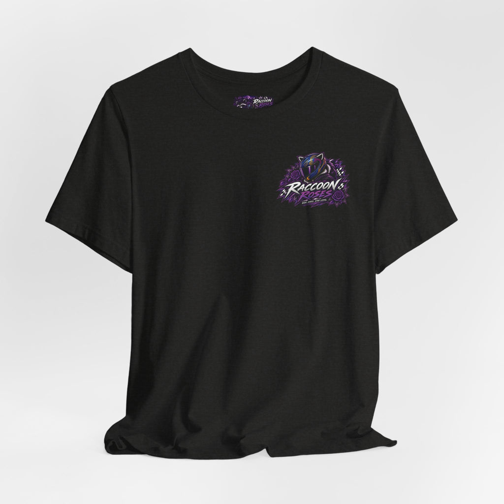 Raccoon Rose Motorcycle Graphic Tee