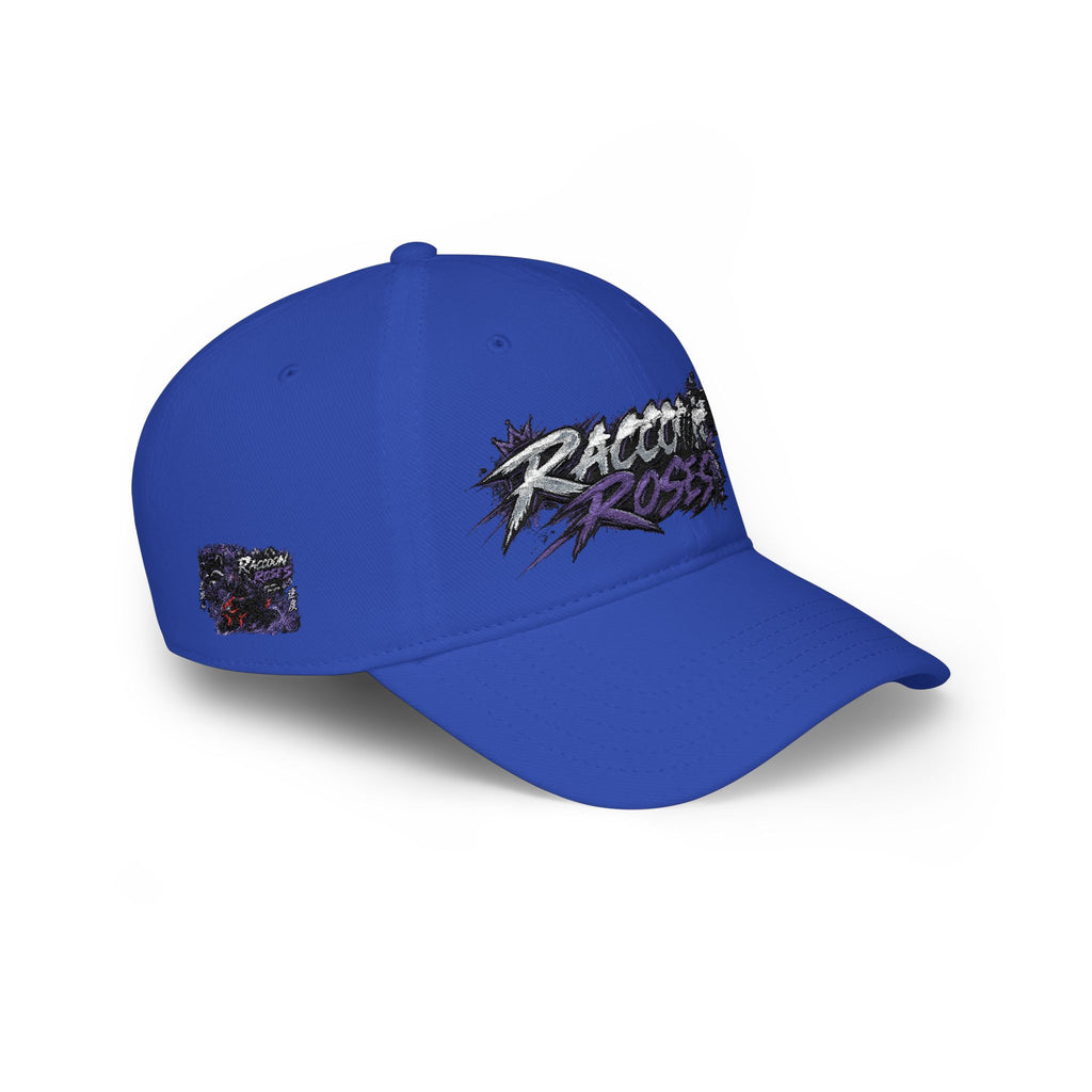 Raccoons Roses Low Profile Baseball Cap