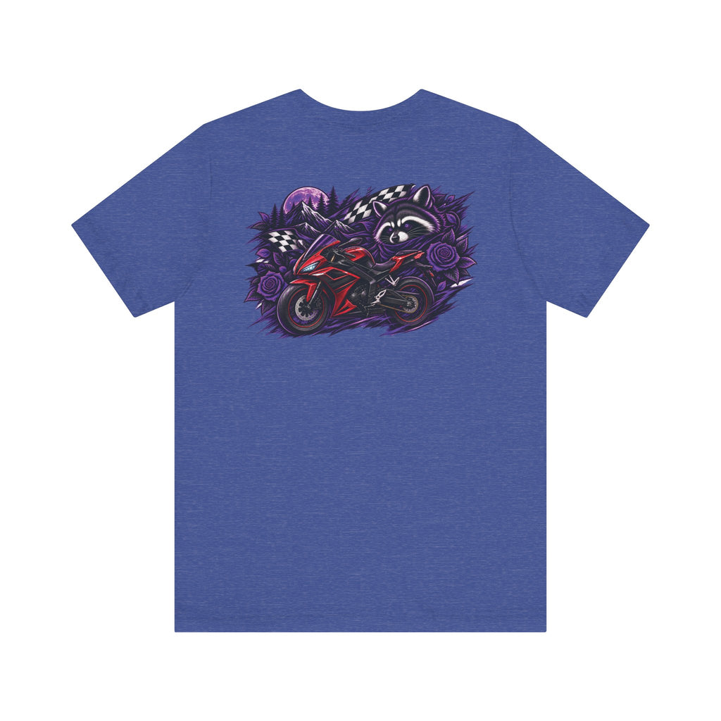 Raccoon Rose Motorcycle Graphic Tee