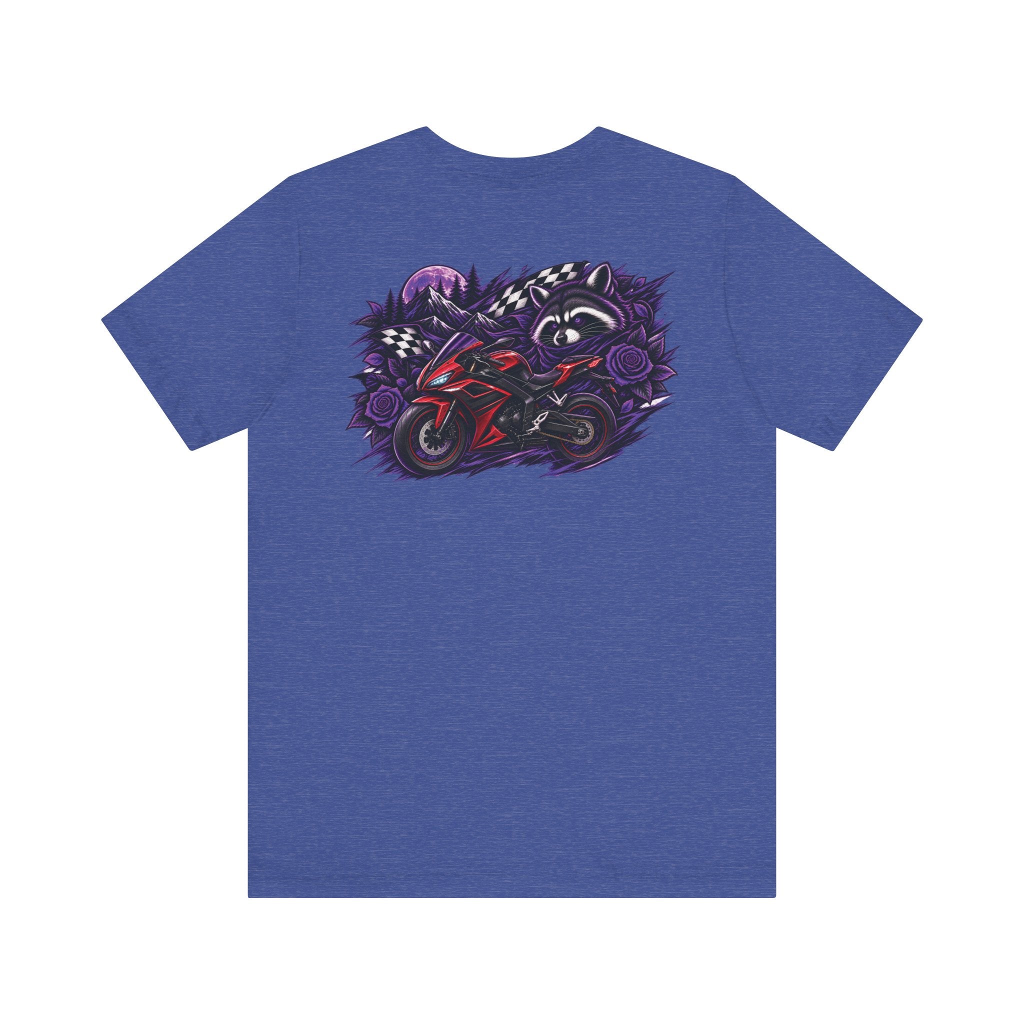 Raccoon Rose Motorcycle Graphic Tee