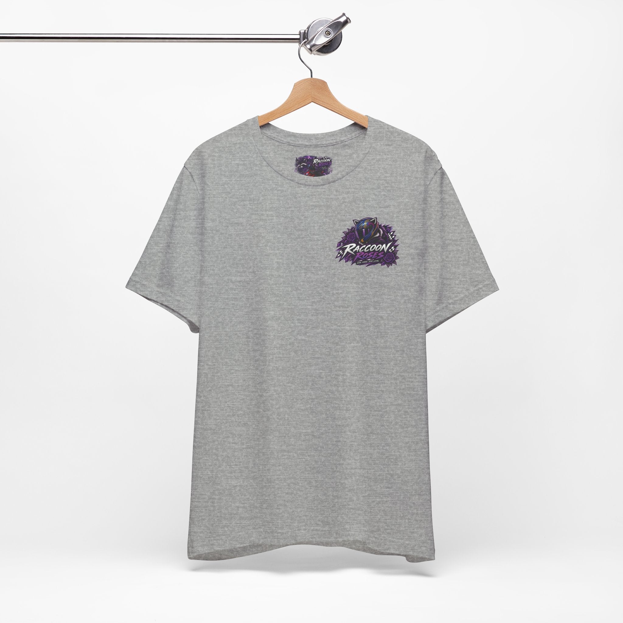 Raccoon Rose Motorcycle Graphic Tee