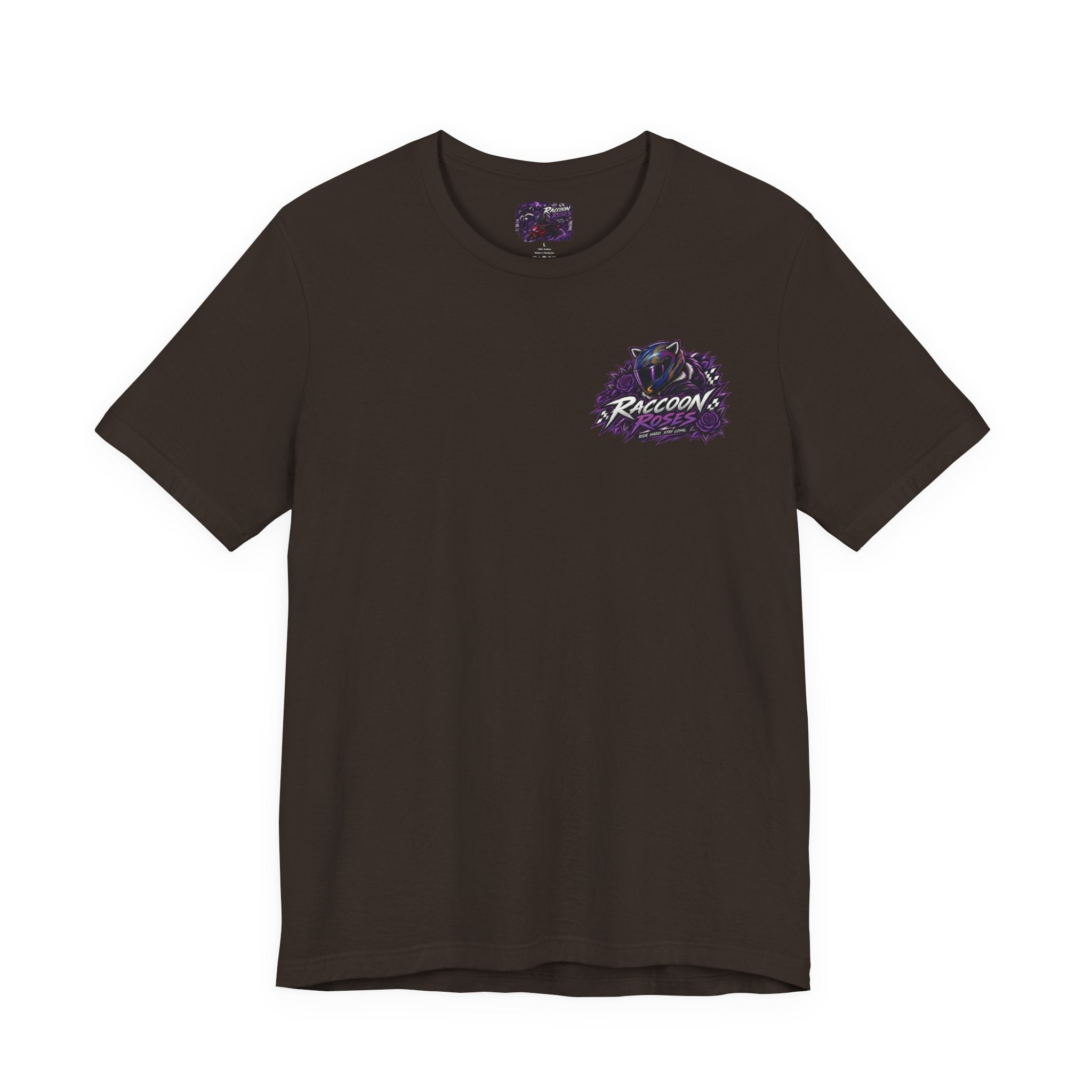 Raccoon Rose Motorcycle Graphic Tee