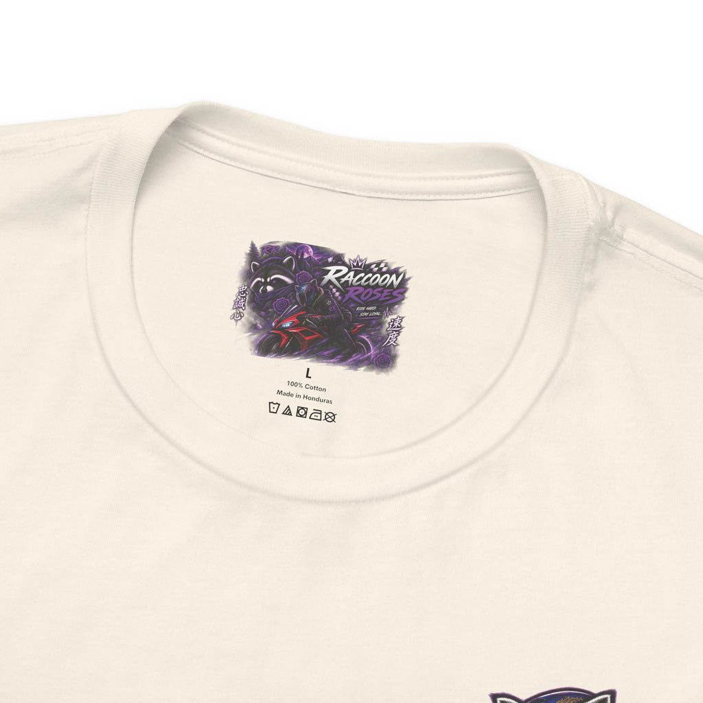 Raccoon Rose Motorcycle Graphic Tee