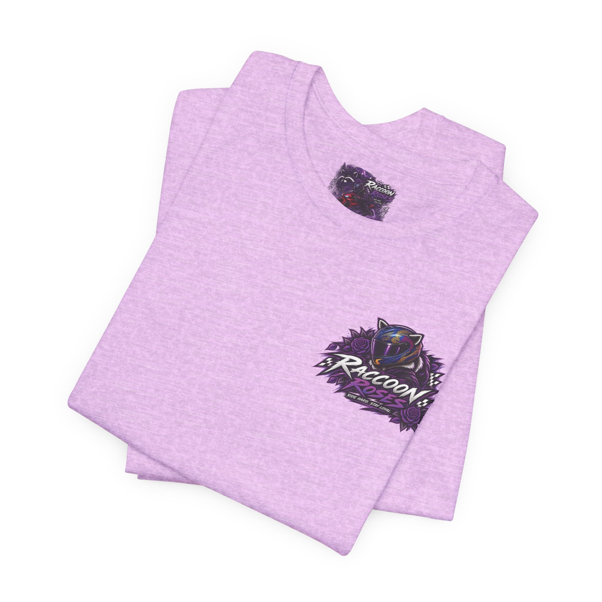 Raccoon Rose Motorcycle Graphic Tee