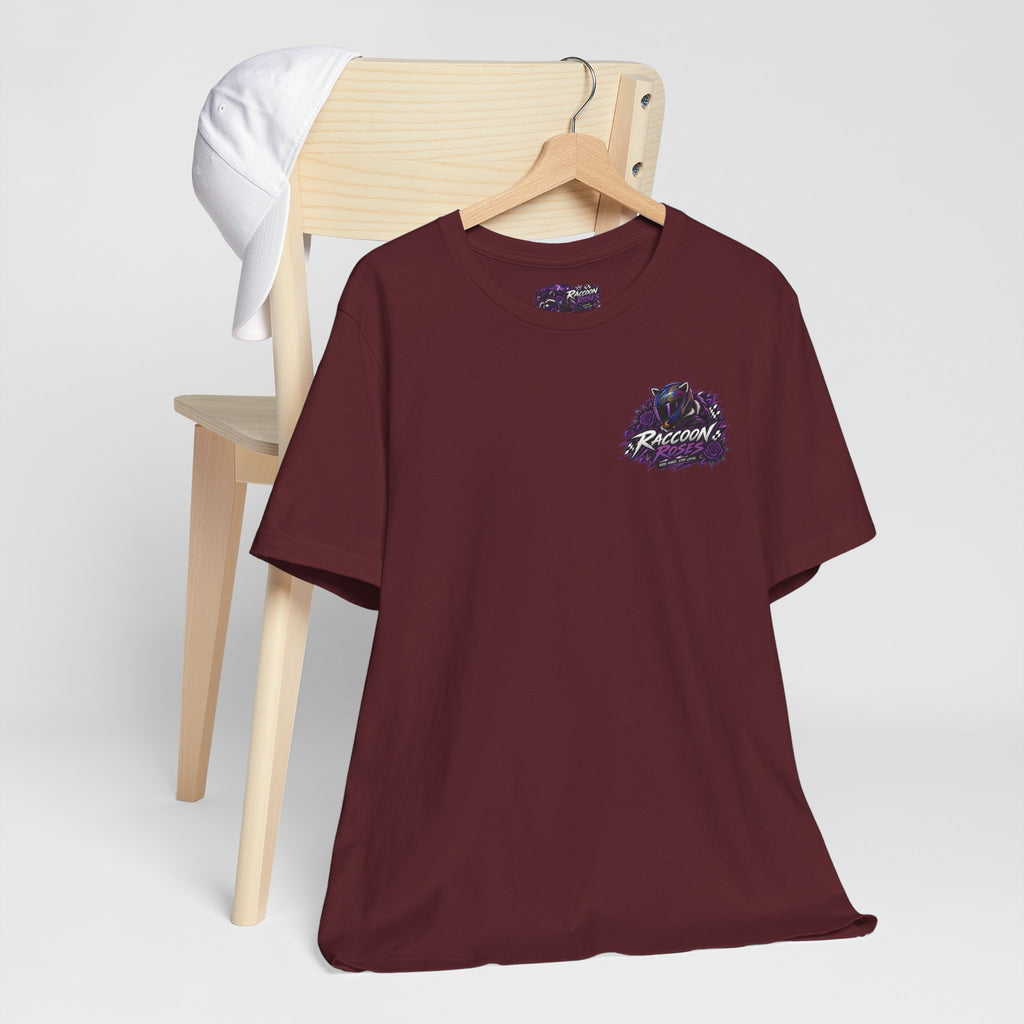 Raccoon Rose Motorcycle Graphic Tee