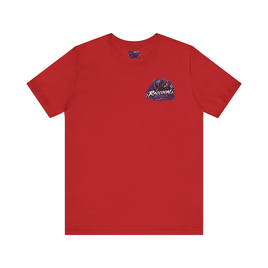 Raccoon Rose Motorcycle Graphic Tee