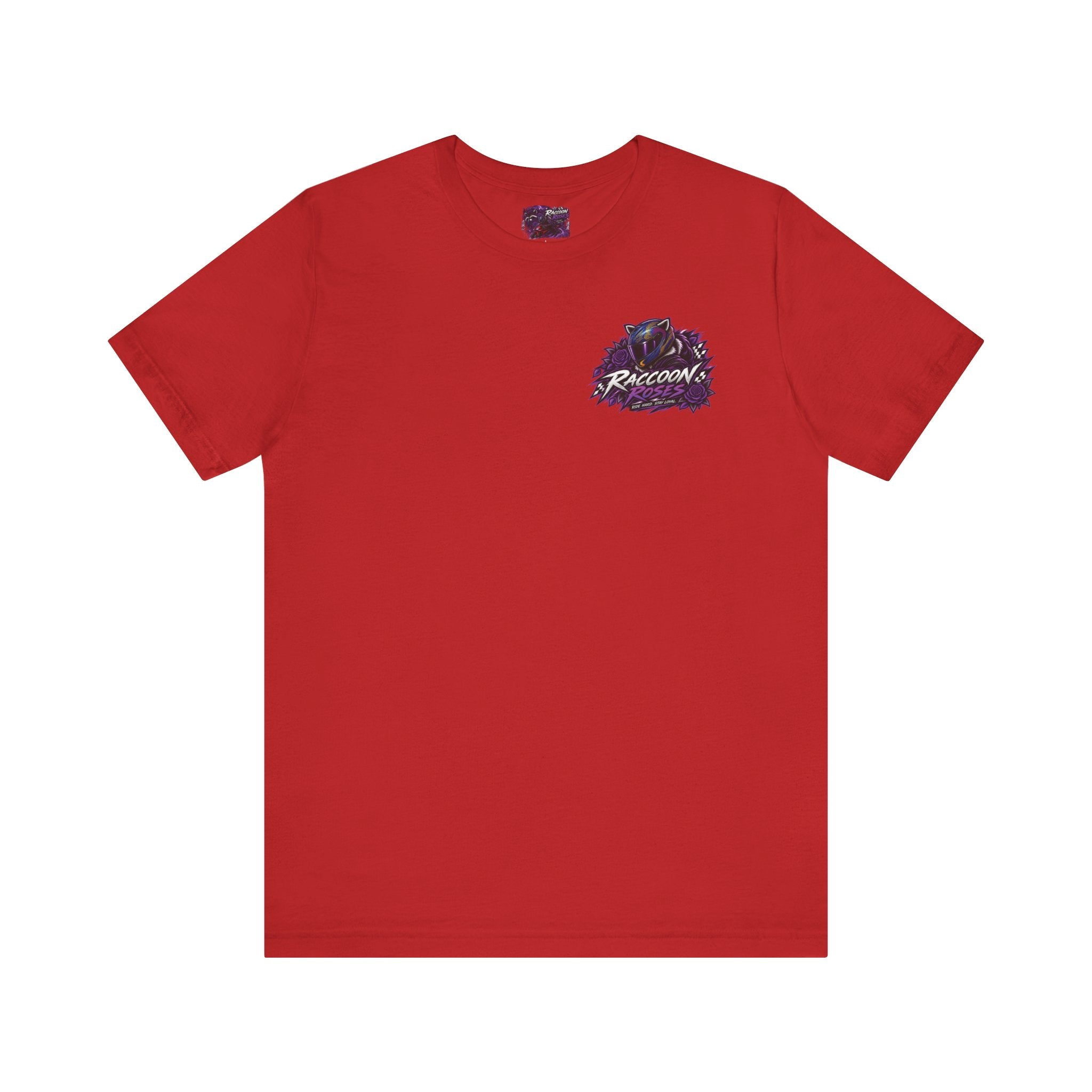 Raccoon Rose Motorcycle Graphic Tee