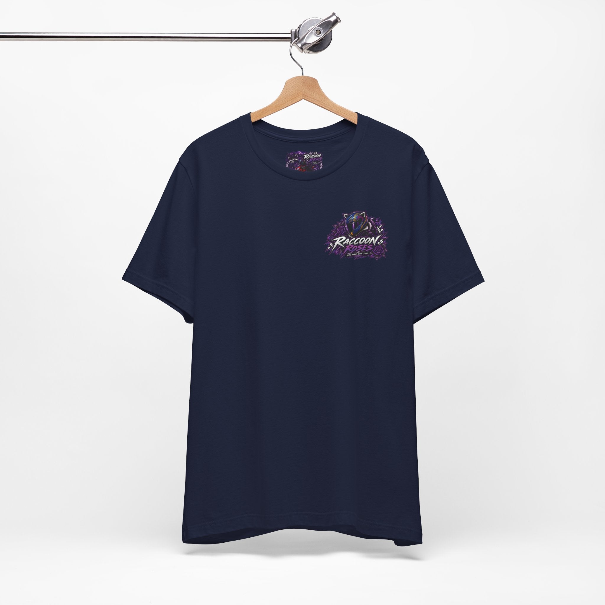 Raccoon Rose Motorcycle Graphic Tee