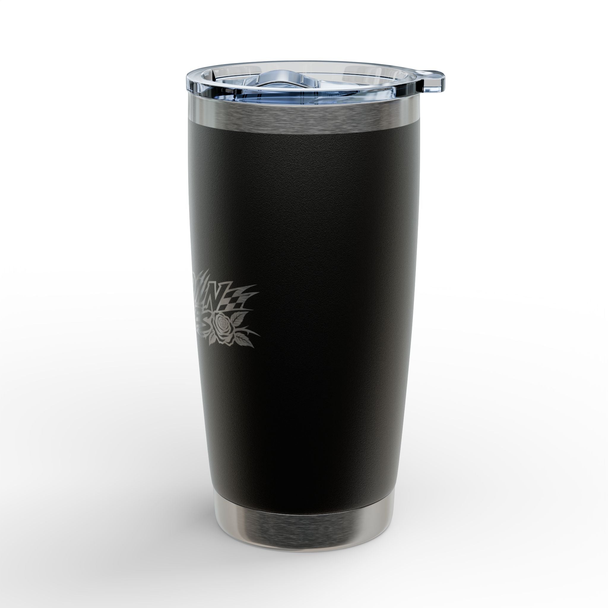 20oz Engraved Tumbler — Raccoon & Roses Logo Stainless Travel Mug
