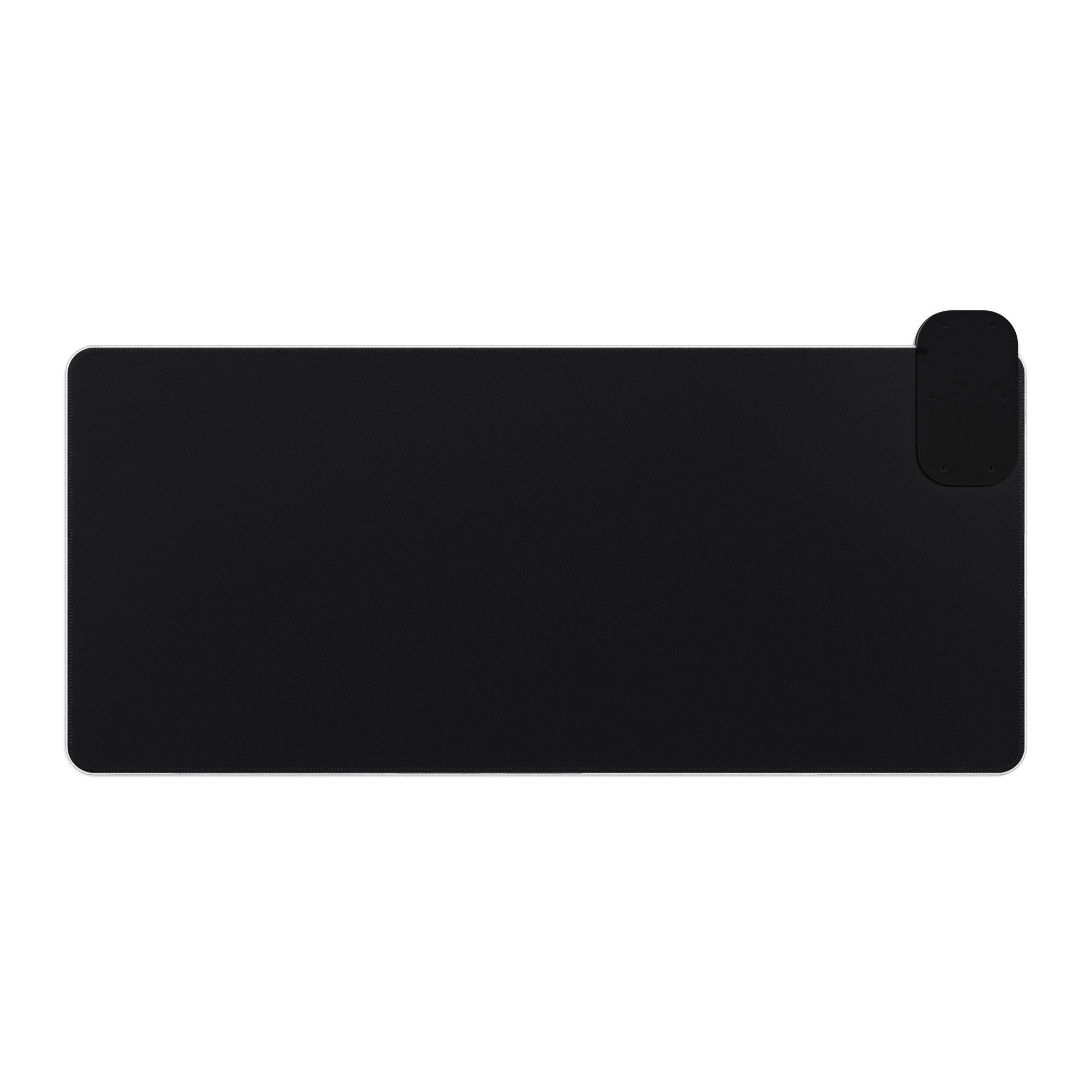 LED Gaming Mouse Pad with Wireless Charger — "Raccoon Roses" RGB Desk Mat