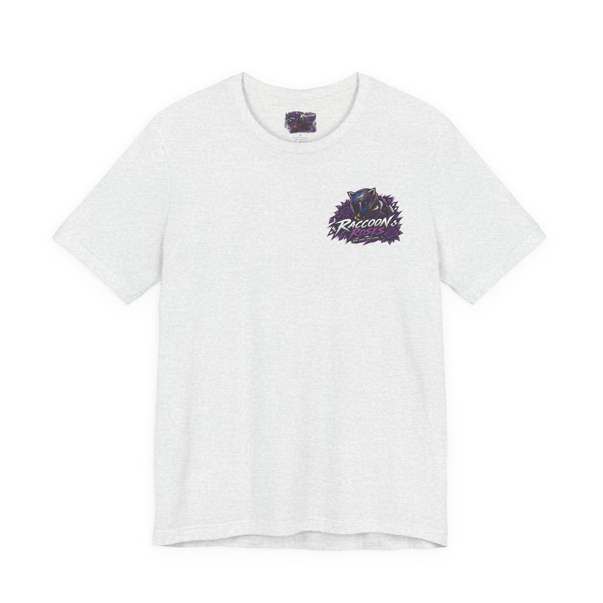 Raccoon Rose Motorcycle Graphic Tee
