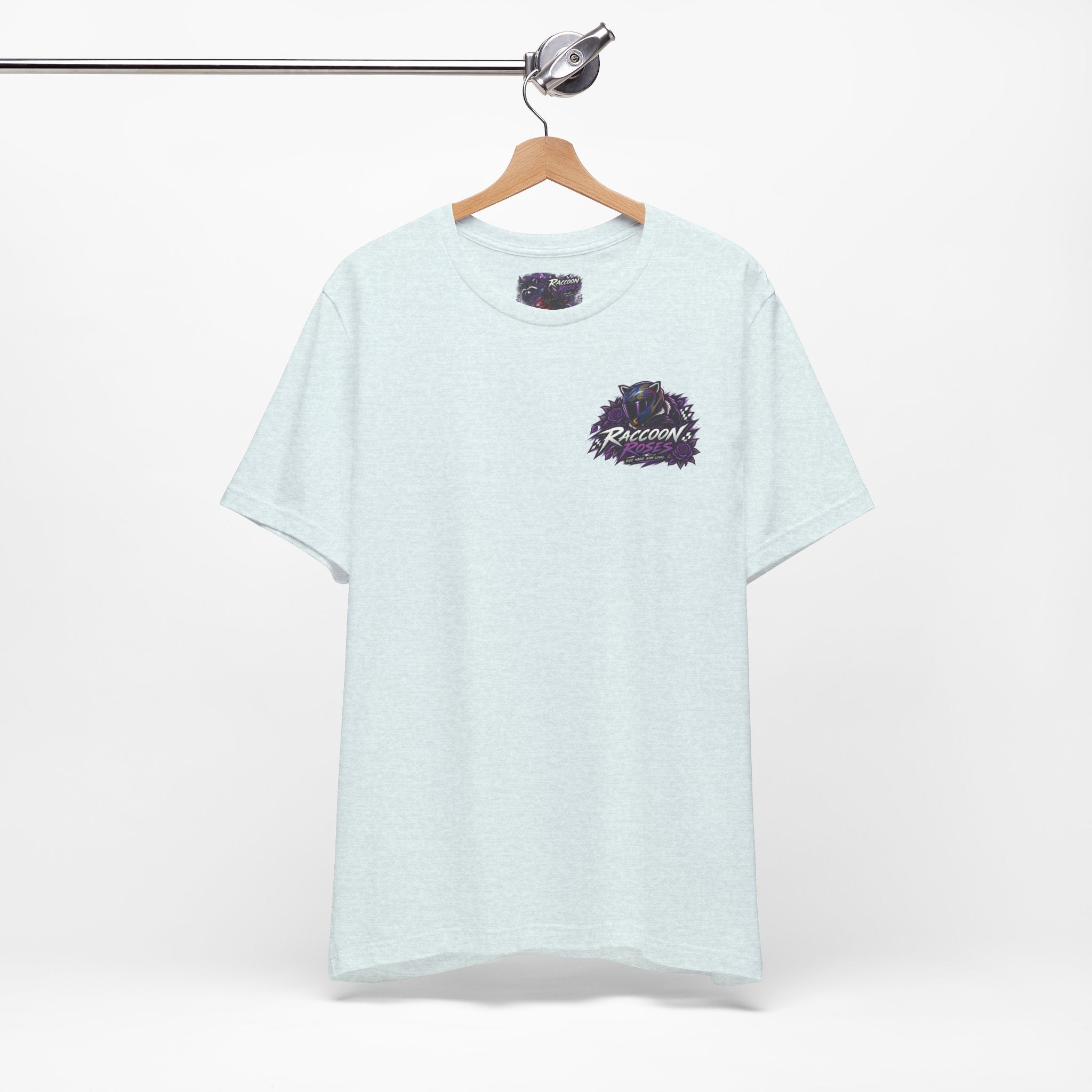 Raccoon Rose Motorcycle Graphic Tee