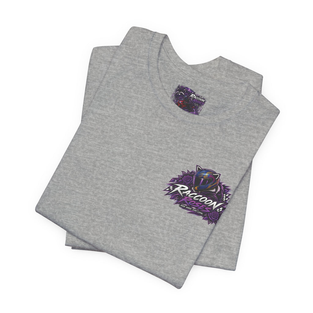 Raccoon Rose Motorcycle Graphic Tee
