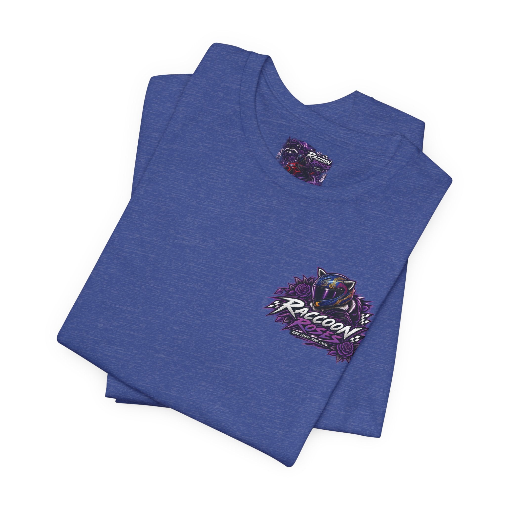 Raccoon Rose Motorcycle Graphic Tee