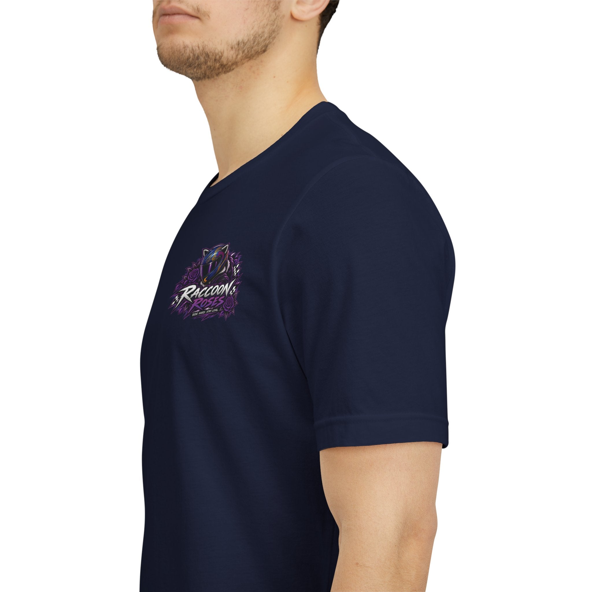 Raccoon Rose Motorcycle Graphic Tee
