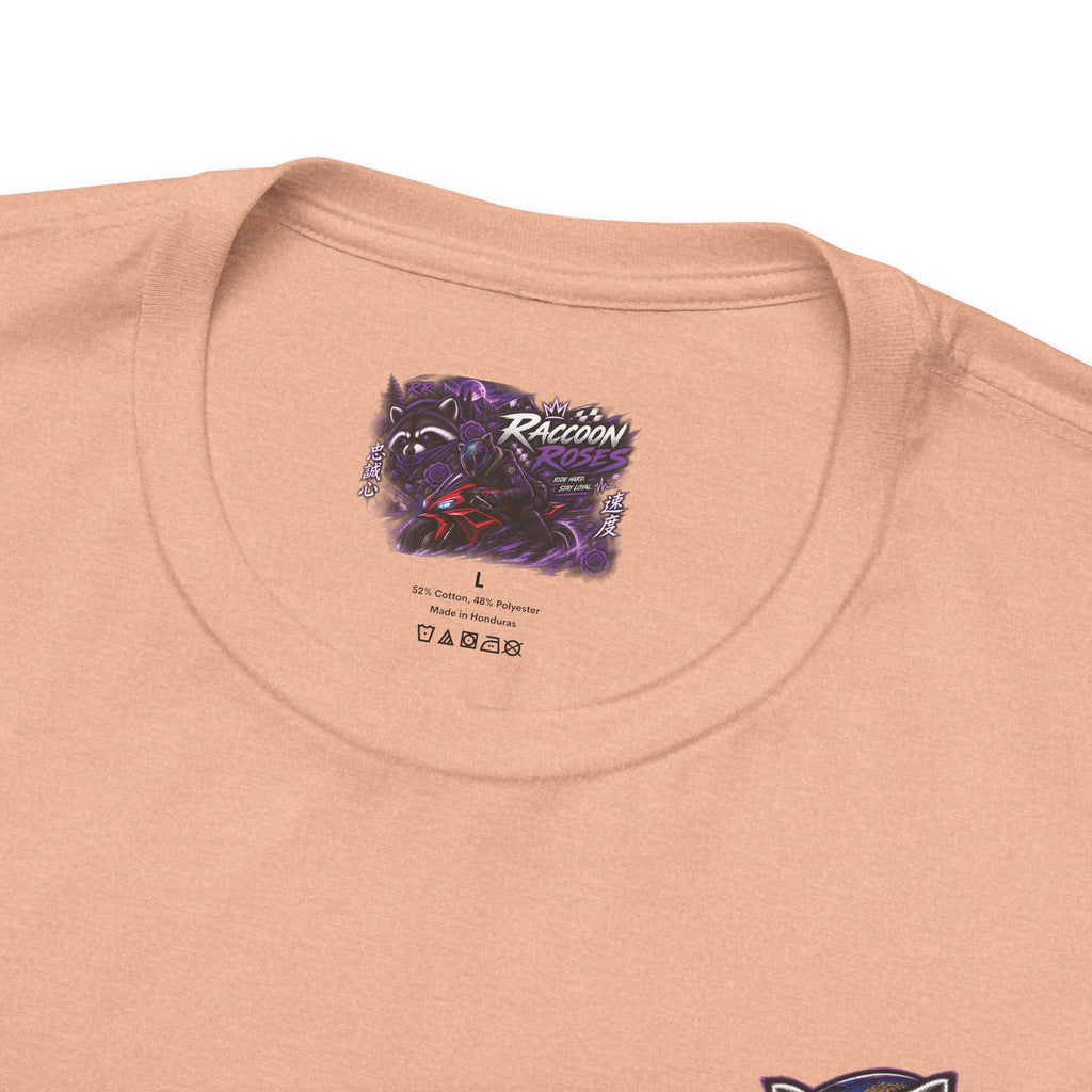 Raccoon Rose Motorcycle Graphic Tee