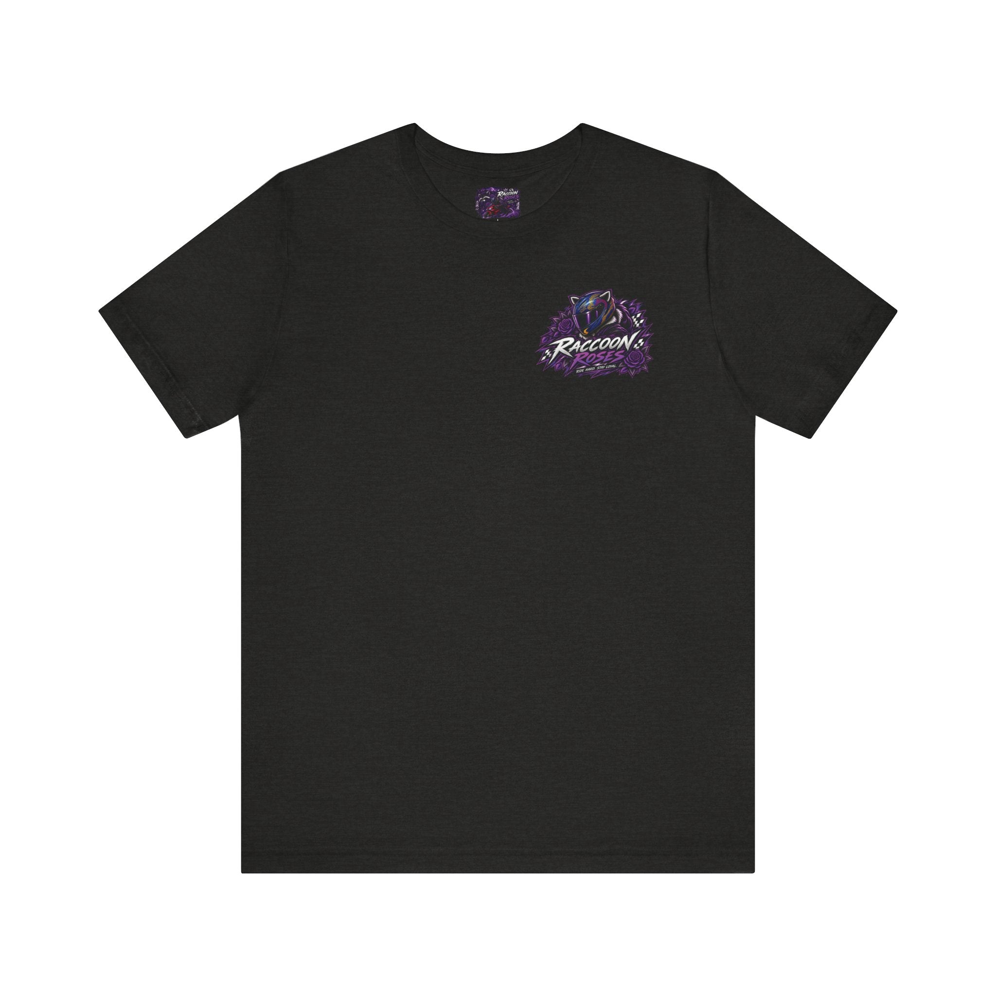 Raccoon Rose Motorcycle Graphic Tee